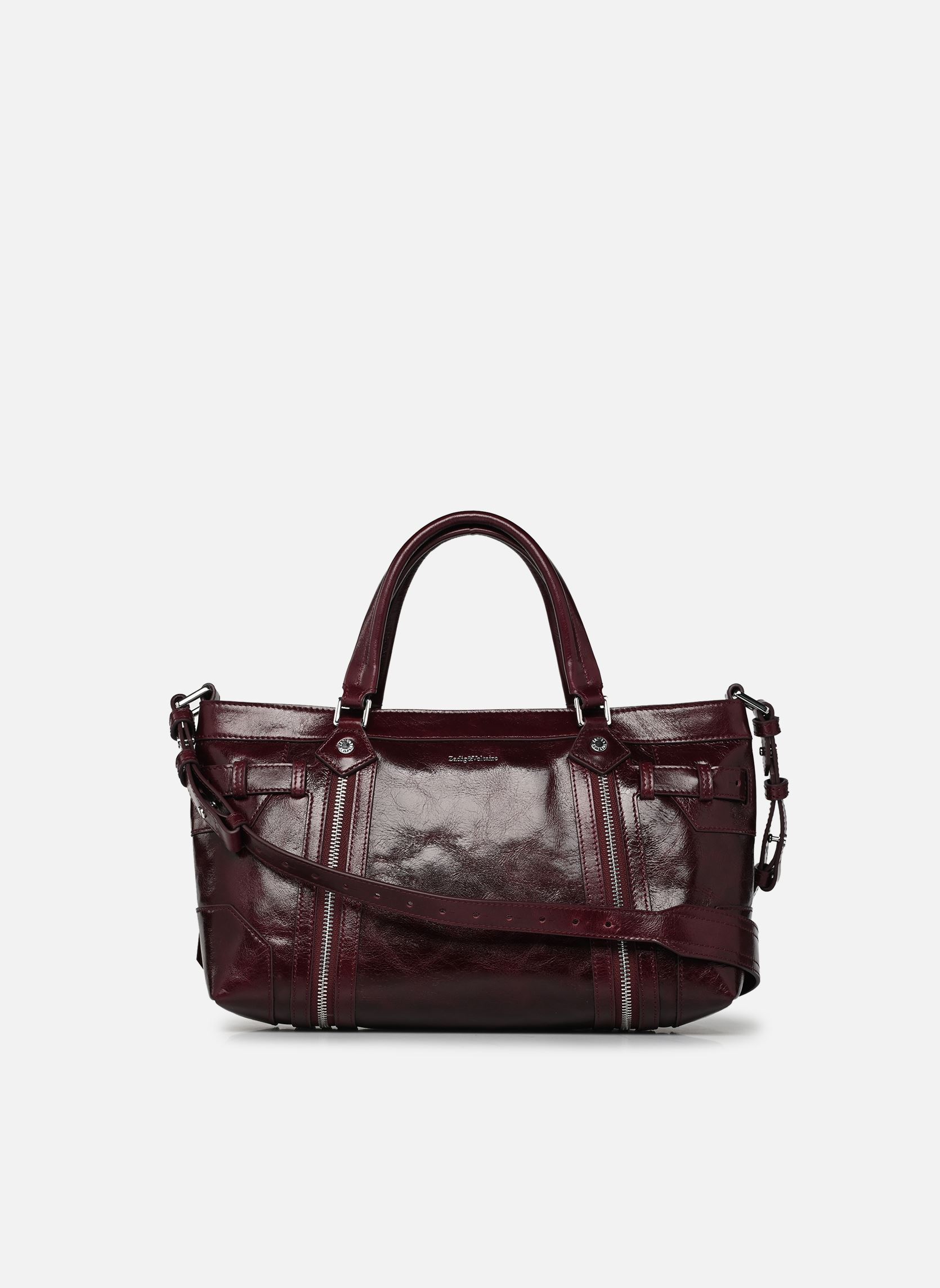 Tassen Madison Vintage Patent dames bordeaux Zadig & Voltaire Tassen Madison Vintage Patent dames bordeaux DEEP PURPLE