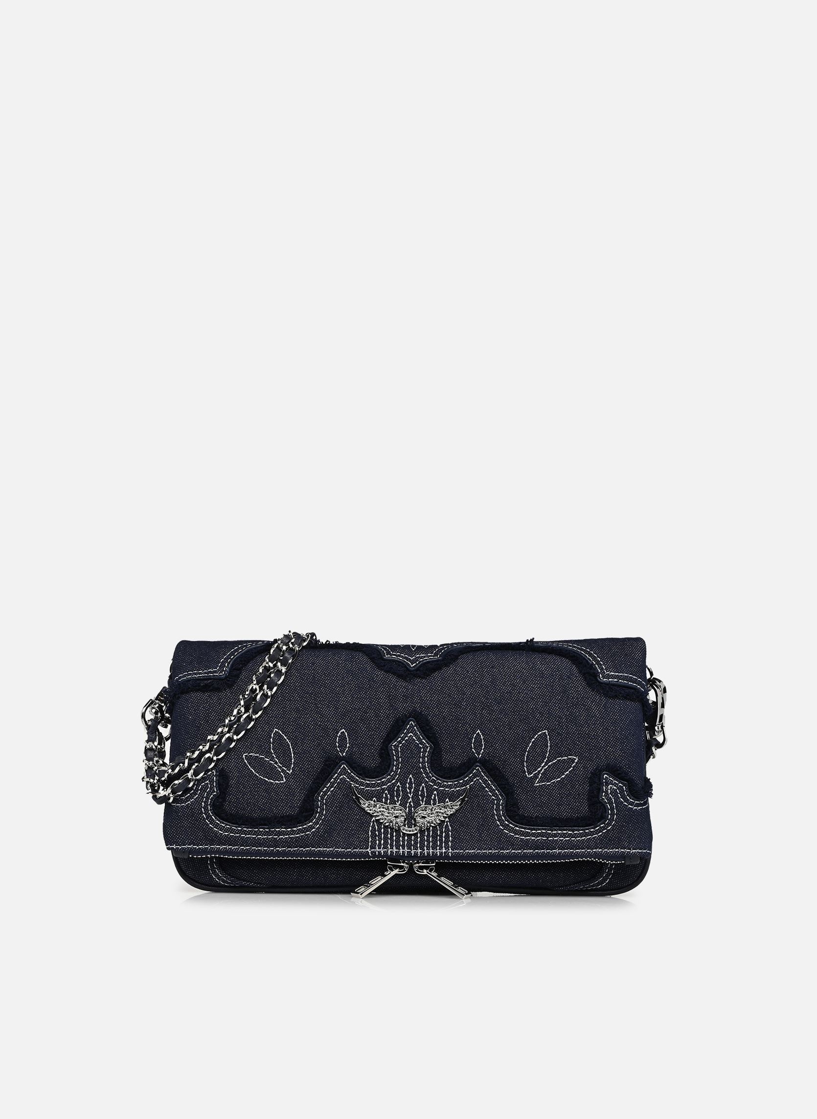 Sacs bandoulière Rock Denim femme bleu Zadig & Voltaire Sacs bandoulière Rock Denim femme bleu SILENT