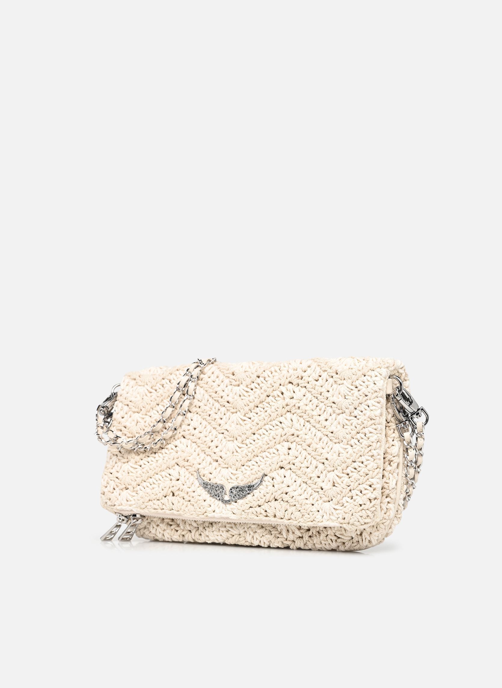 Sacs à main Rock Macrame femme blanc Zadig & Voltaire Sacs à main Rock Macrame femme blanc FLASH