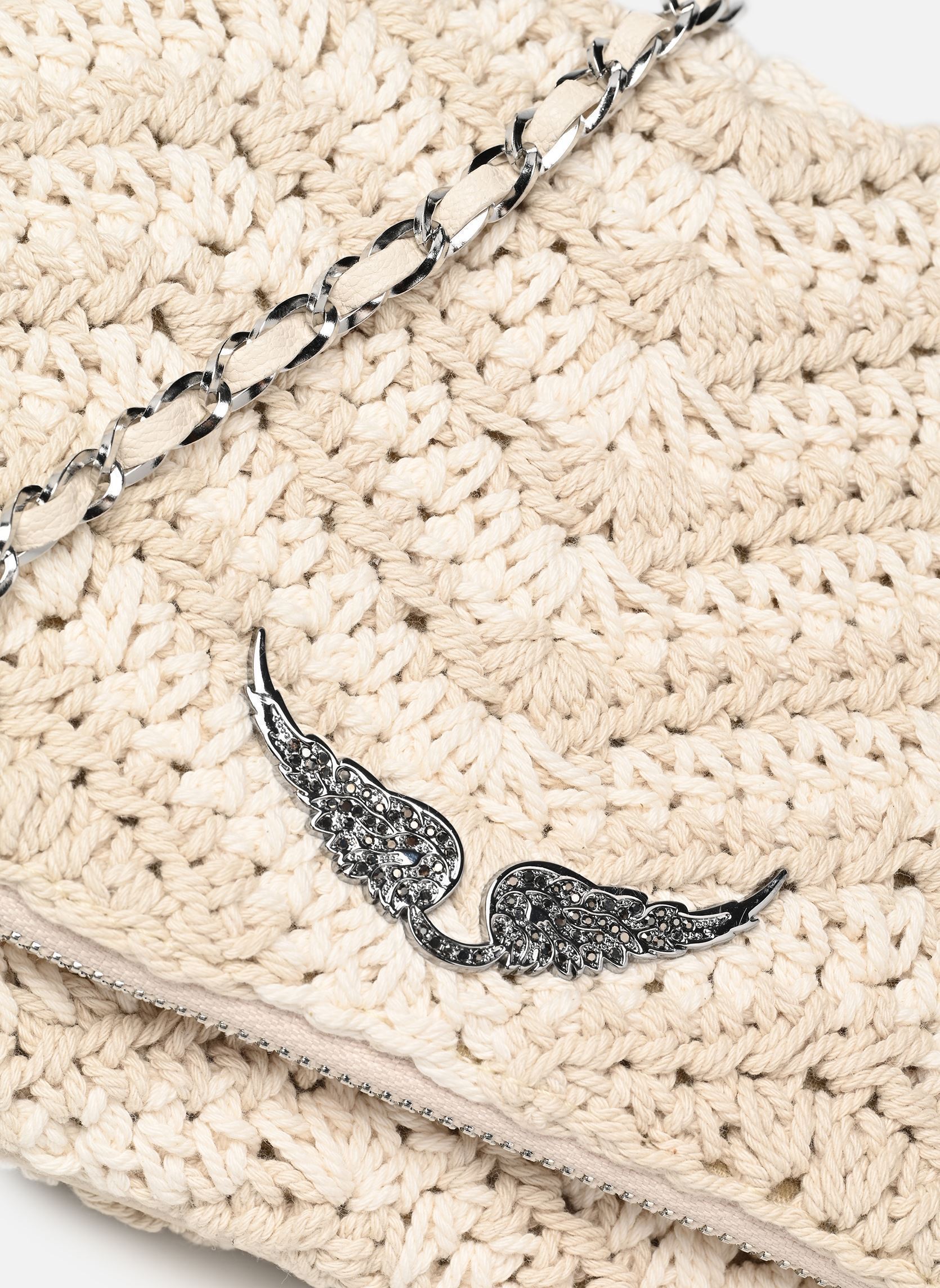 Sacs à main Rock Macrame femme blanc Zadig & Voltaire Sacs à main Rock Macrame femme blanc FLASH
