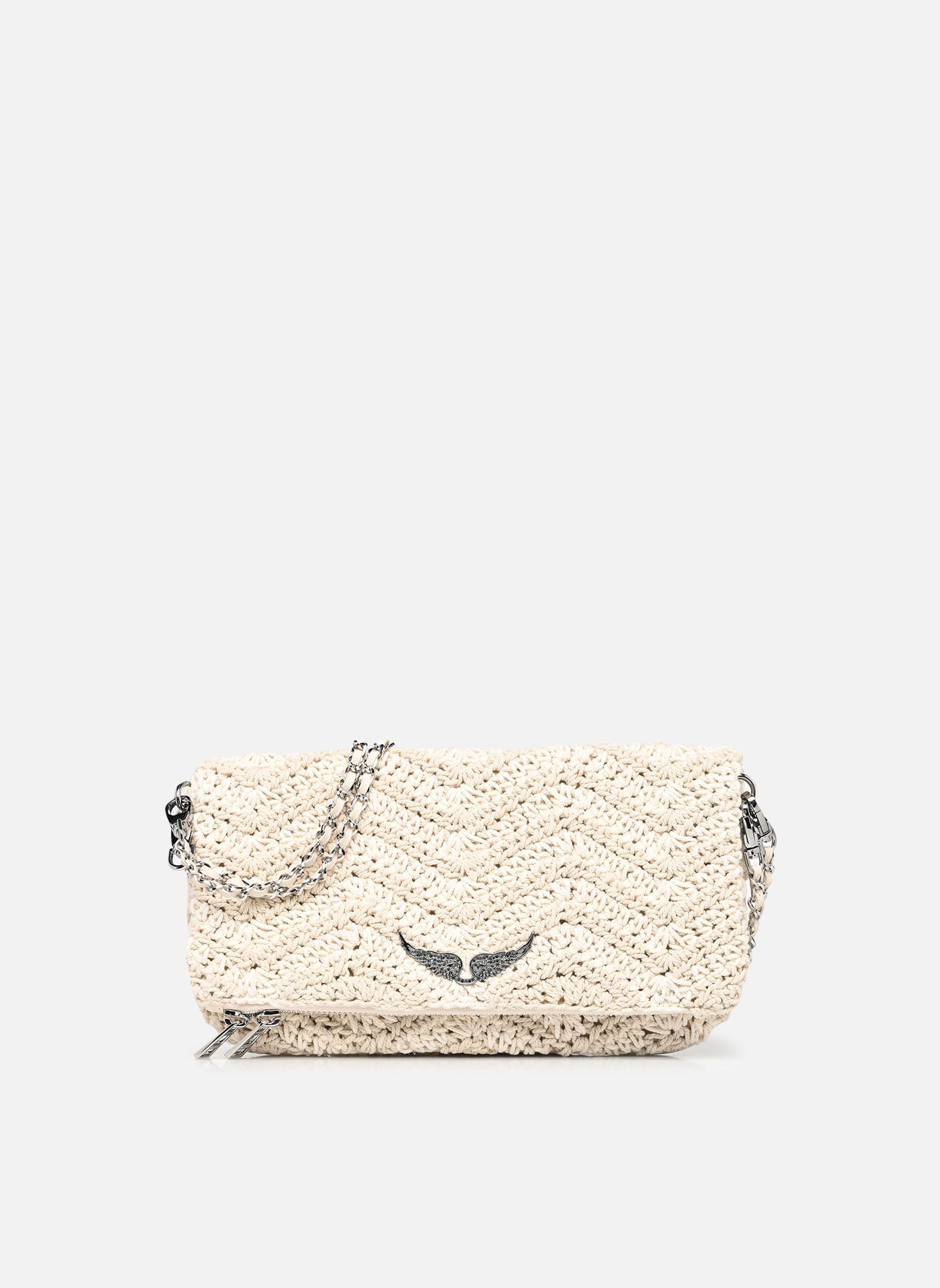Sacs à main Rock Macrame femme blanc Zadig & Voltaire Sacs à main Rock Macrame femme blanc FLASH