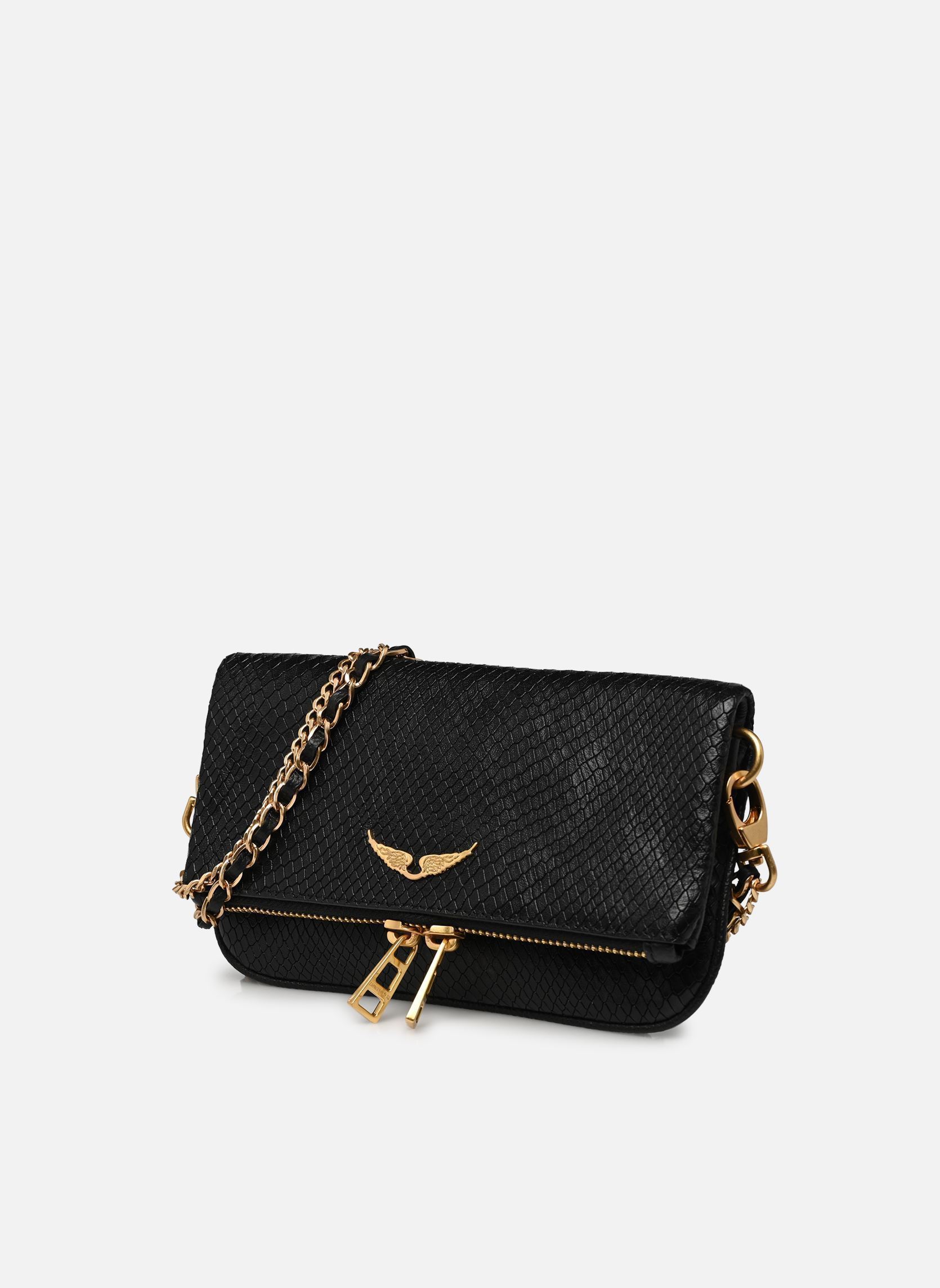 Clutches Rock Nano Soft Wild damen schwarz Zadig & Voltaire Clutches Rock Nano Soft Wild damen schwarz BLACK