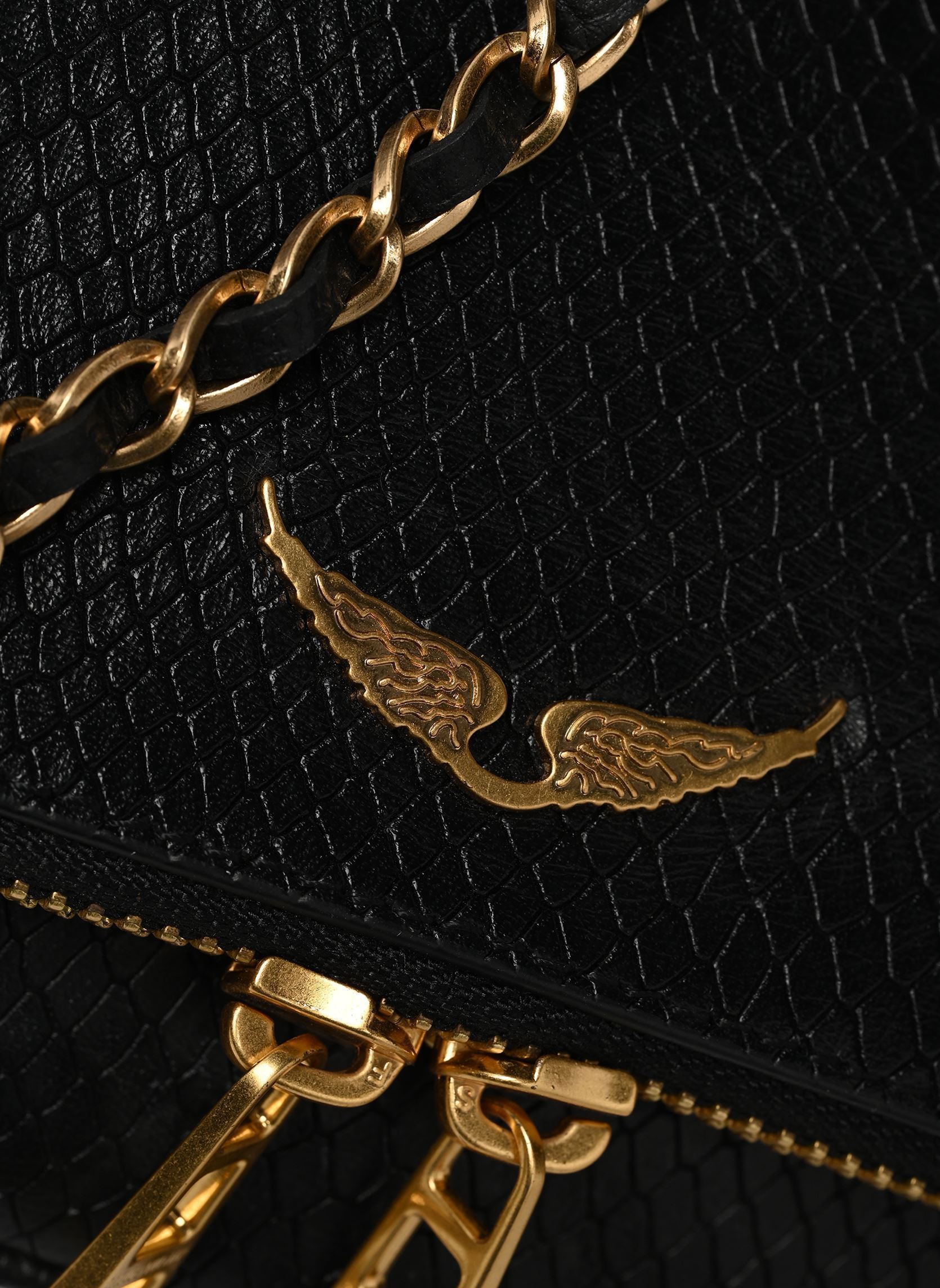 Clutches Rock Nano Soft Wild damen schwarz Zadig & Voltaire Clutches Rock Nano Soft Wild damen schwarz BLACK
