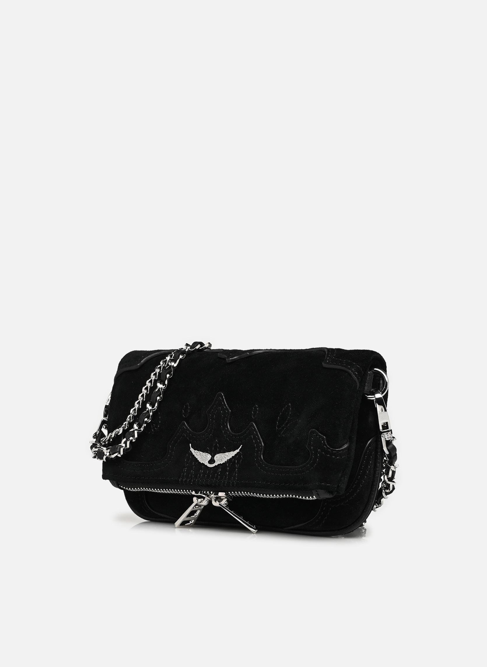 Sacs bandoulière Rock Nano Western Used femme noir Zadig & Voltaire Sacs bandoulière Rock Nano Western Used femme noir BLACK