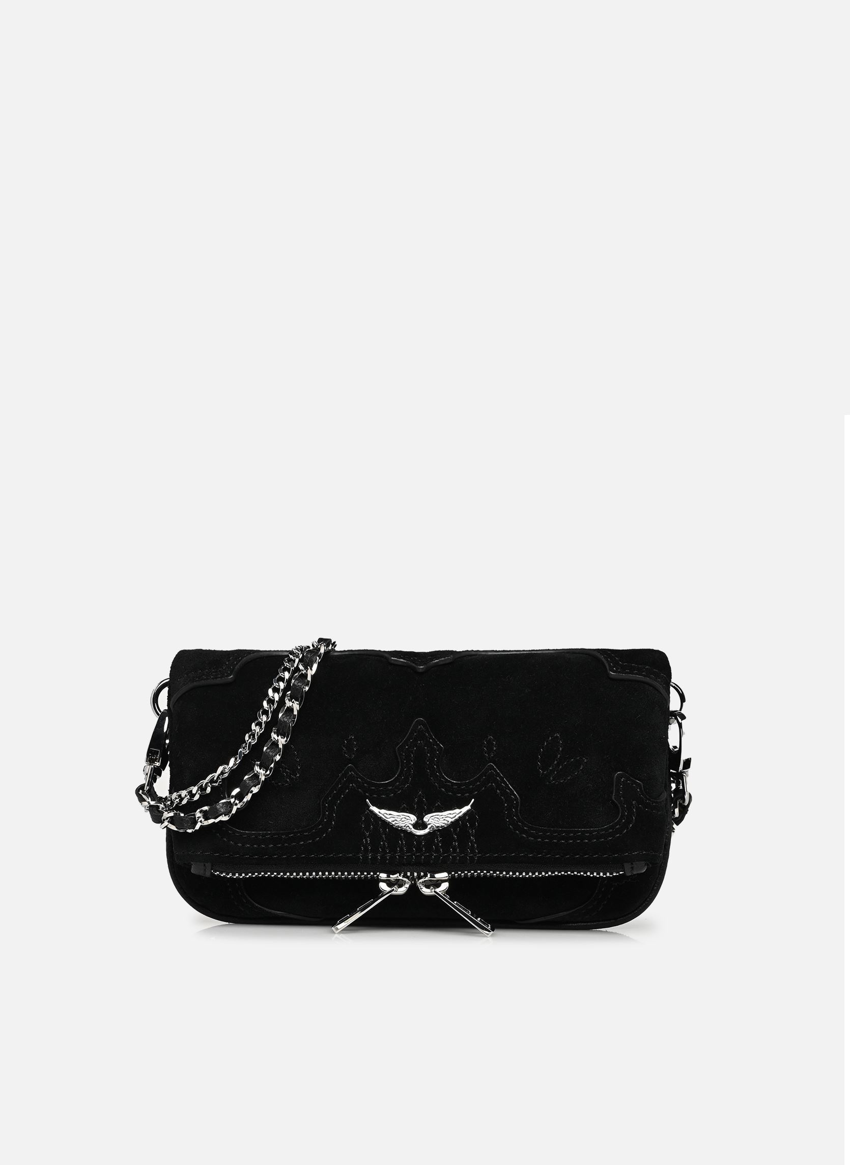 Sacs bandoulière Rock Nano Western Used femme noir Zadig & Voltaire Sacs bandoulière Rock Nano Western Used femme noir BLACK