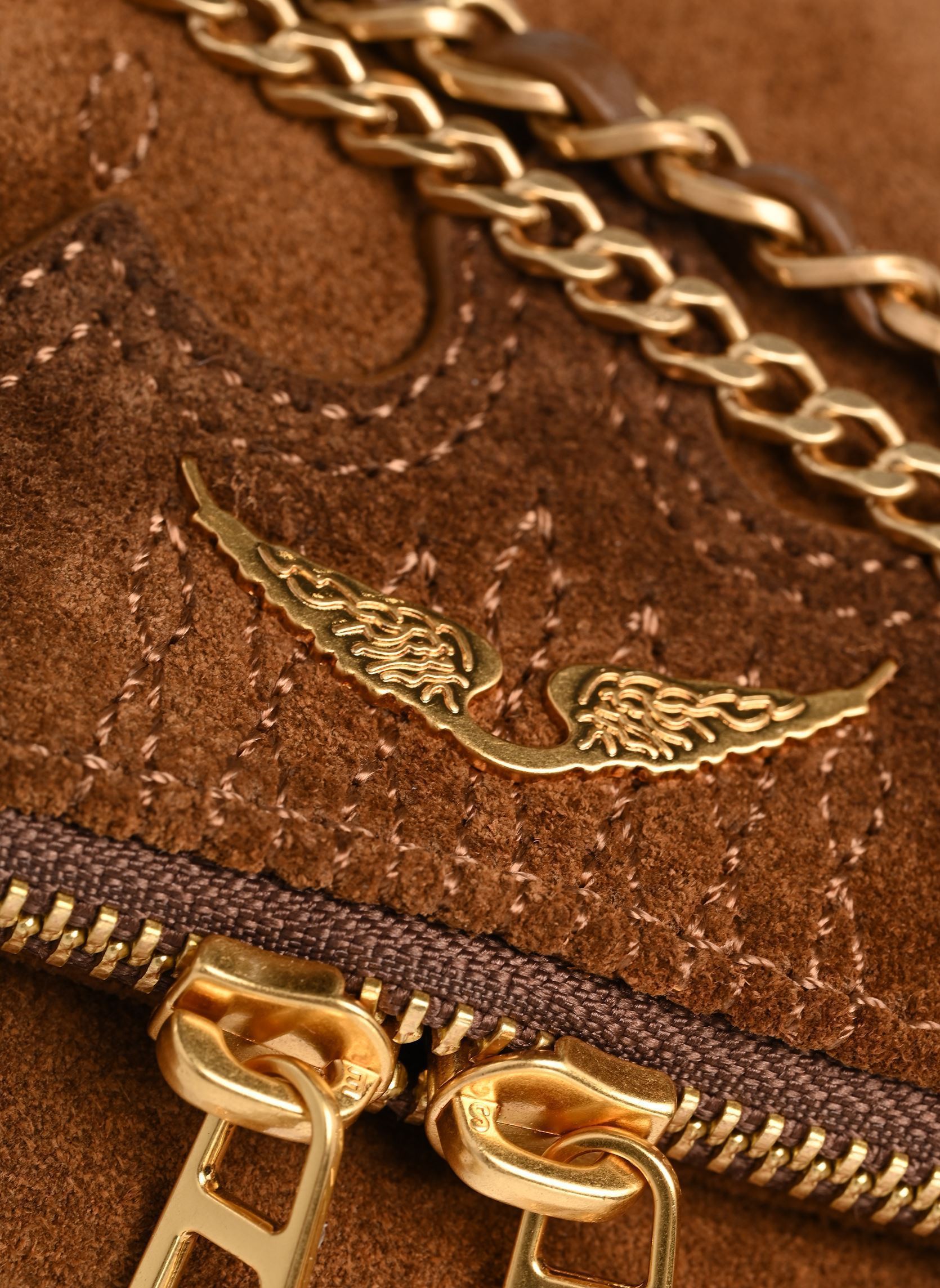 Sacs bandoulière Rock Nano Western Used femme marron Zadig & Voltaire Sacs bandoulière Rock Nano Western Used femme marron COGNAC