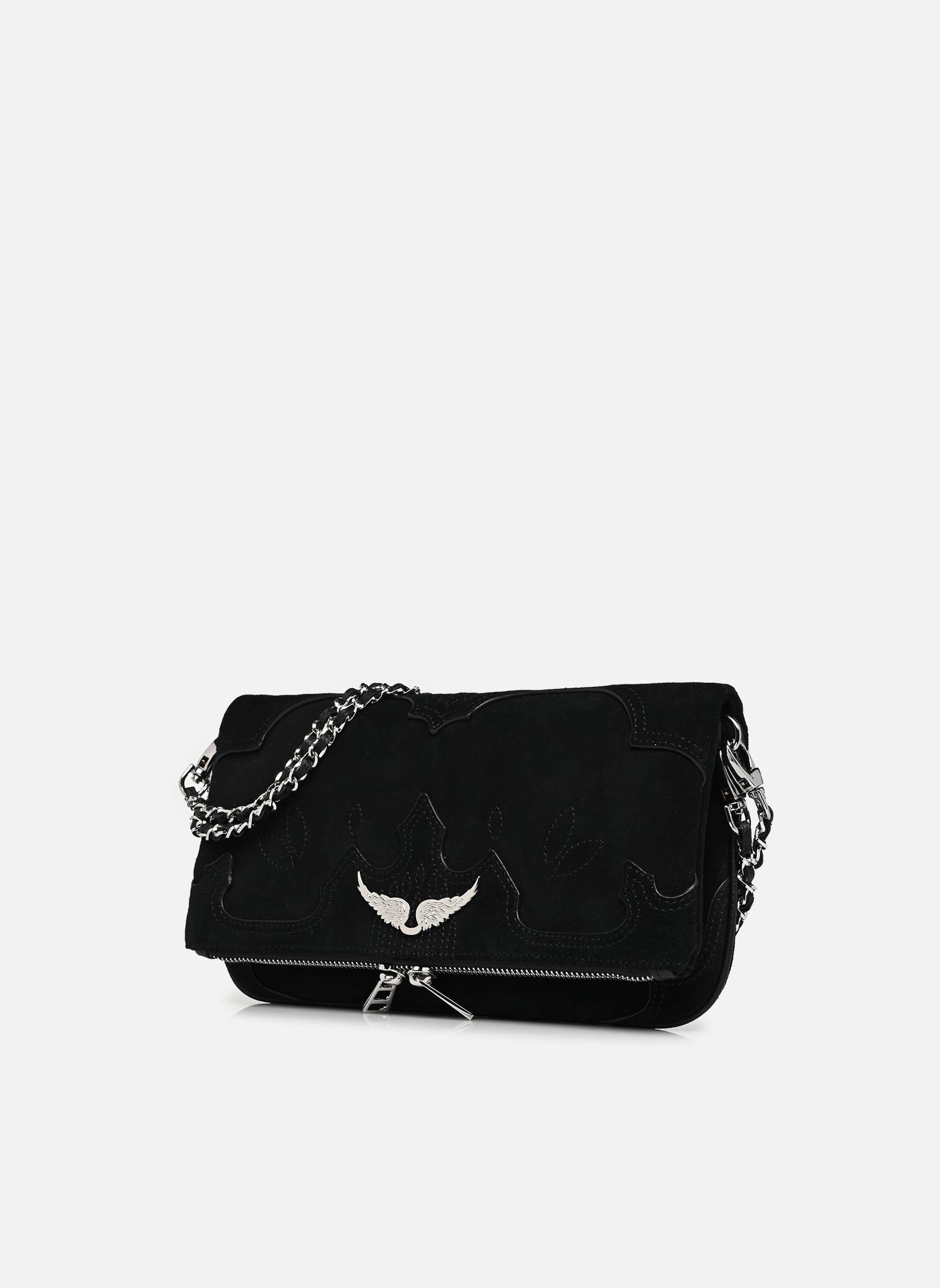 Sacs bandoulière Rock Western Used femme noir Zadig & Voltaire Sacs bandoulière Rock Western Used femme noir BLACK