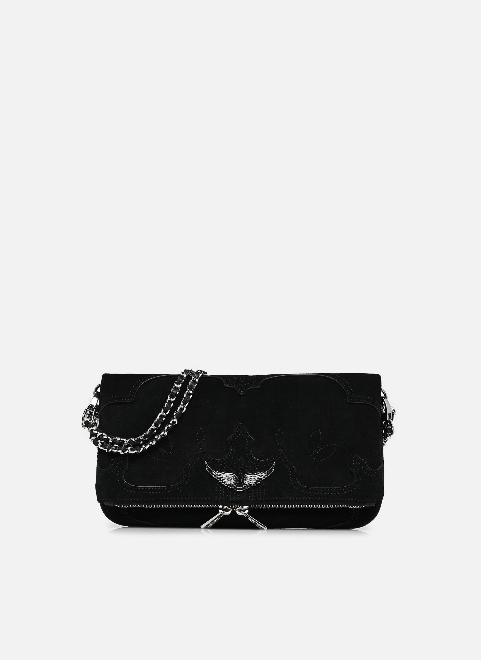 Sacs bandoulière Rock Western Used femme noir Zadig & Voltaire Sacs bandoulière Rock Western Used femme noir BLACK