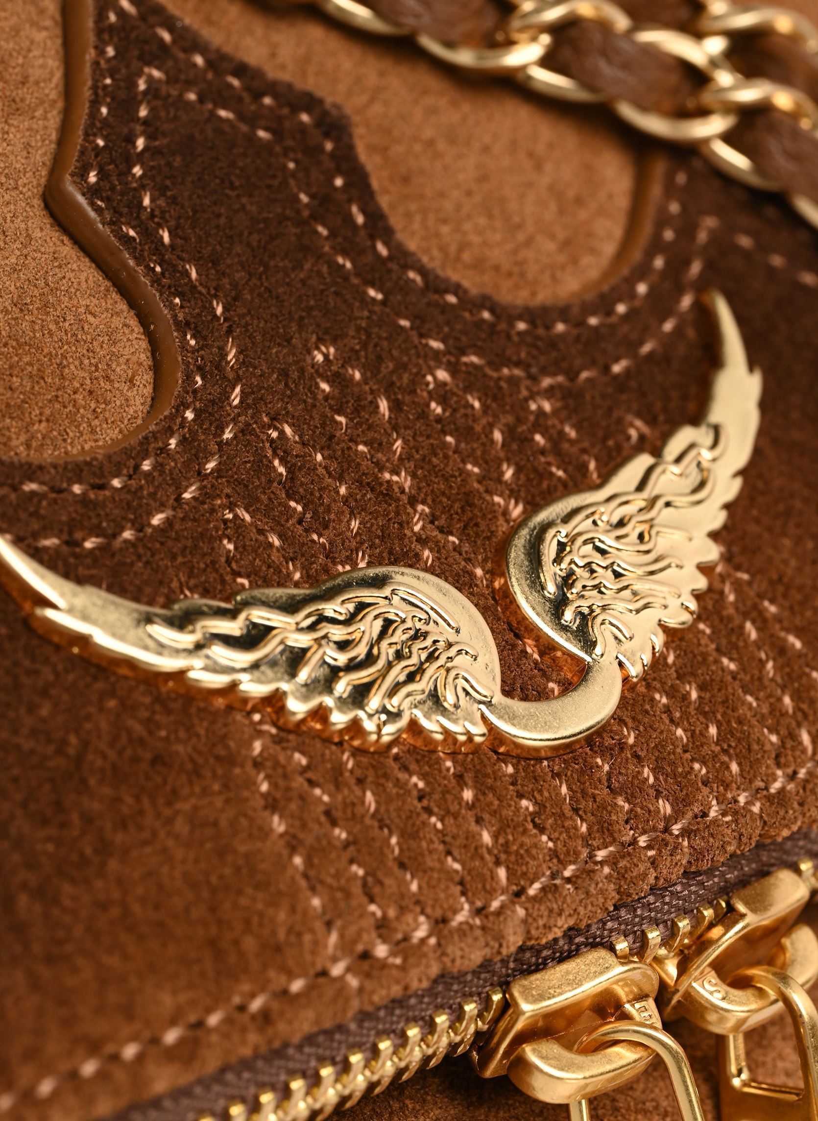 Sacs bandoulière Rock Western Used femme marron Zadig & Voltaire Sacs bandoulière Rock Western Used femme marron COGNAC