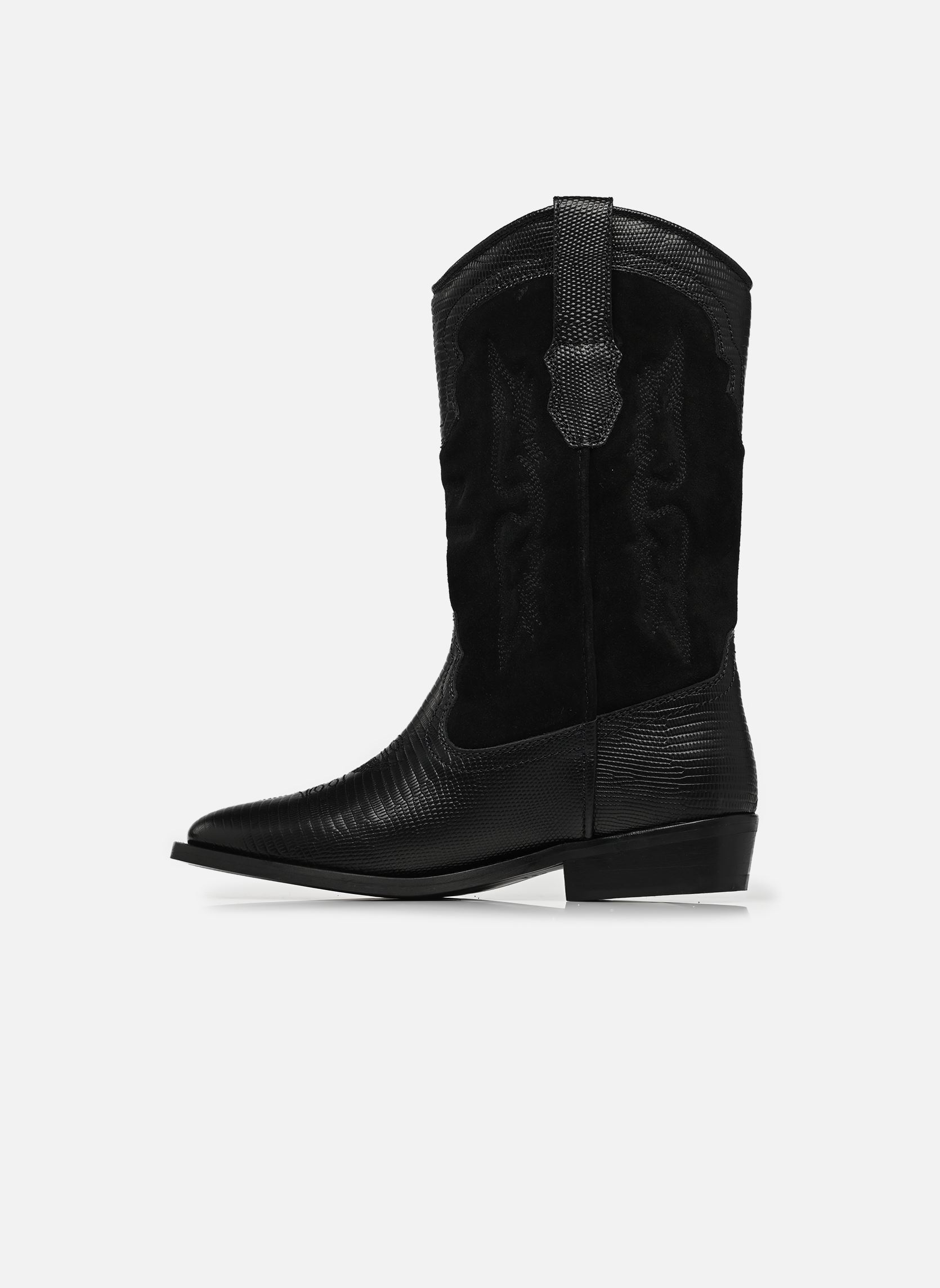 Bottines santiags Tex Western Wild femme noir Zadig & Voltaire Bottines santiags Tex Western Wild femme noir BLACK