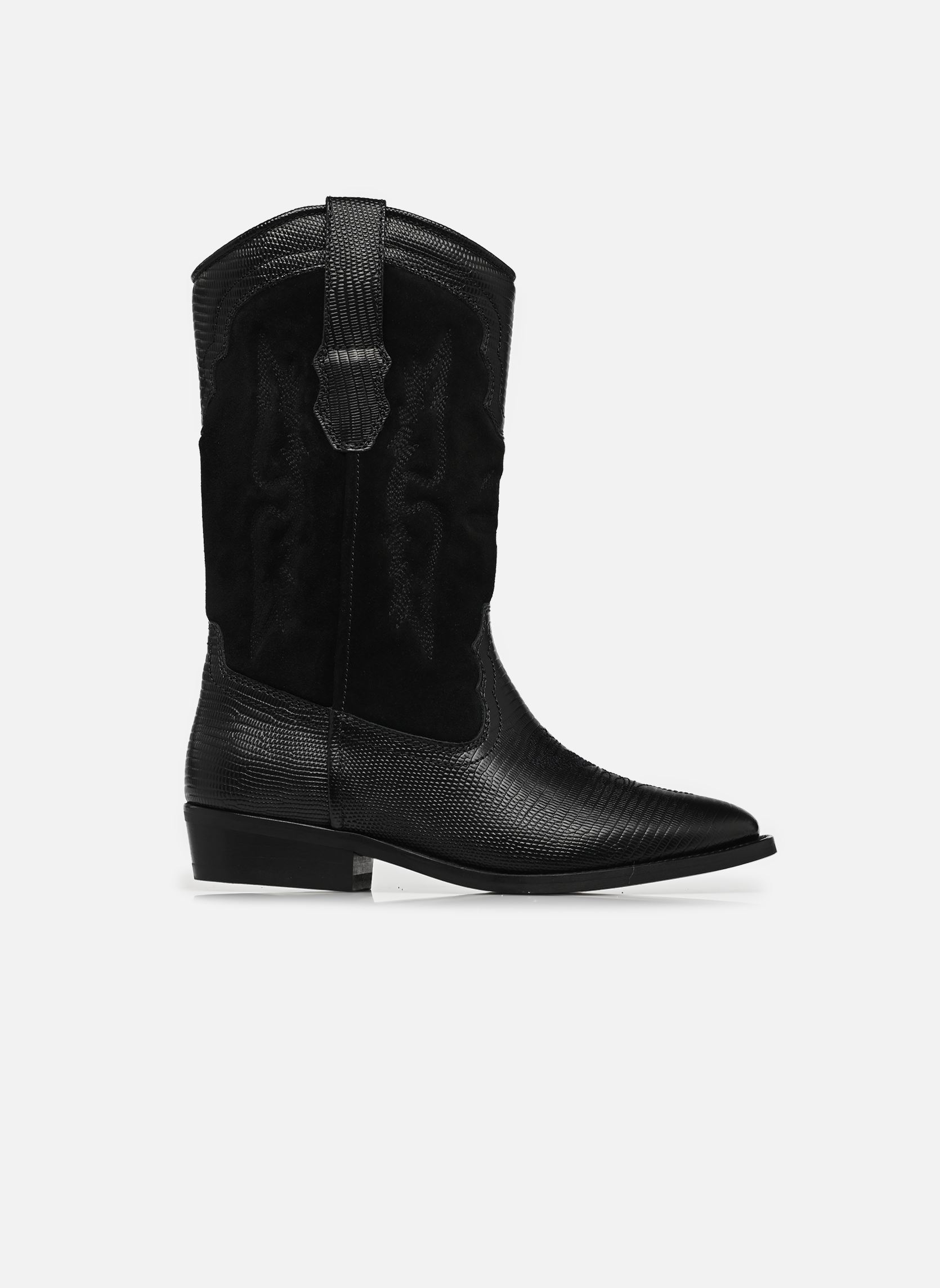 Bottines santiags Tex Western Wild femme noir Zadig & Voltaire Bottines santiags Tex Western Wild femme noir BLACK
