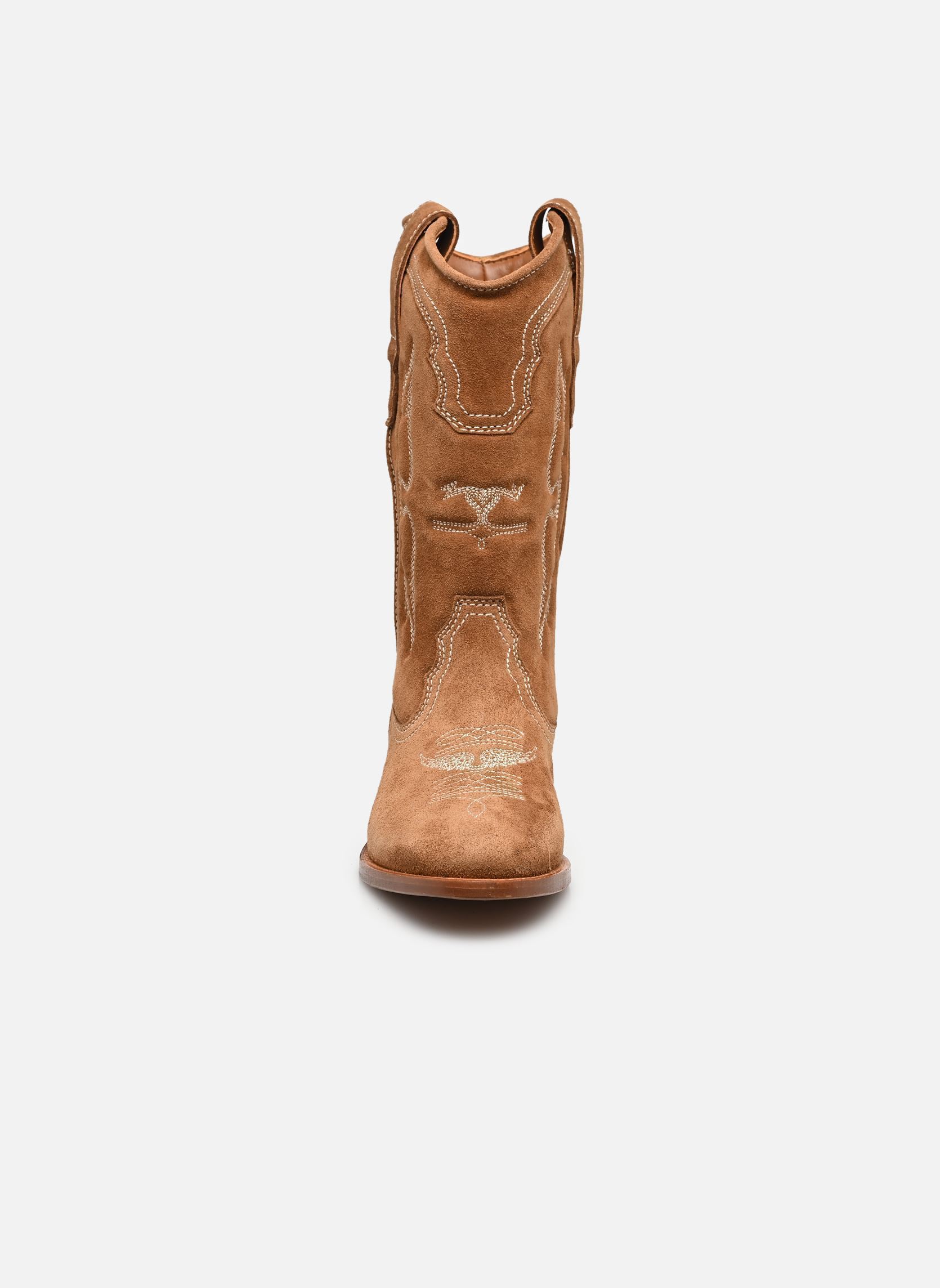 Bottines santiags Tex Western femme marron Zadig & Voltaire Bottines santiags Tex Western femme marron COGNAC