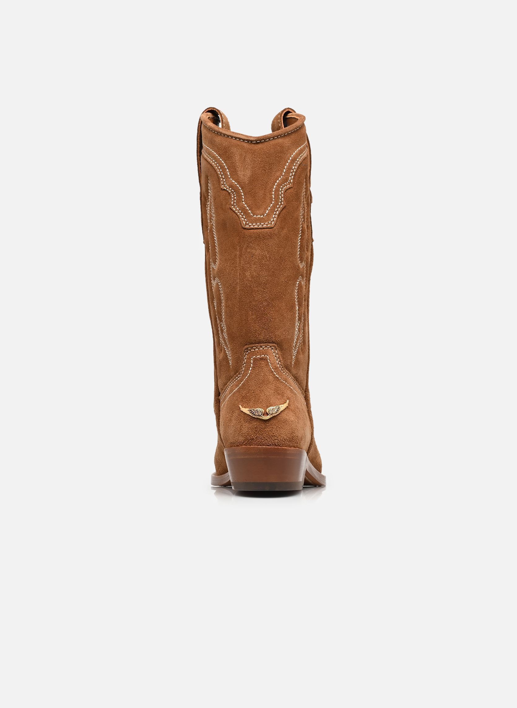 Bottines santiags Tex Western femme marron Zadig & Voltaire Bottines santiags Tex Western femme marron COGNAC