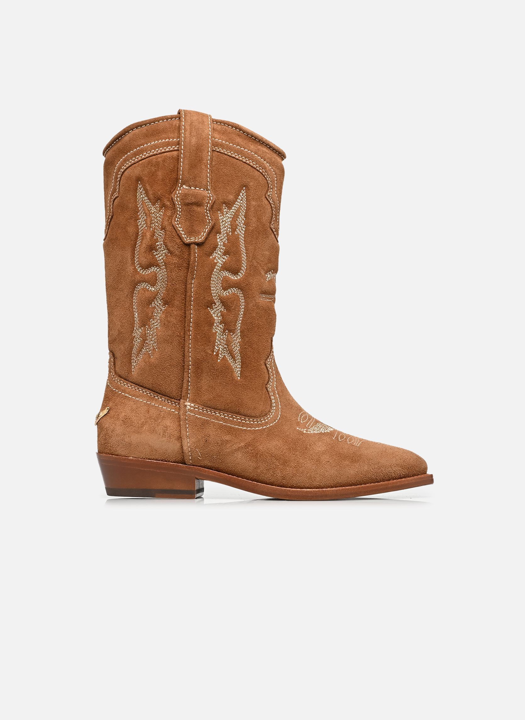 Bottines santiags Tex Western femme marron Zadig & Voltaire Bottines santiags Tex Western femme marron COGNAC