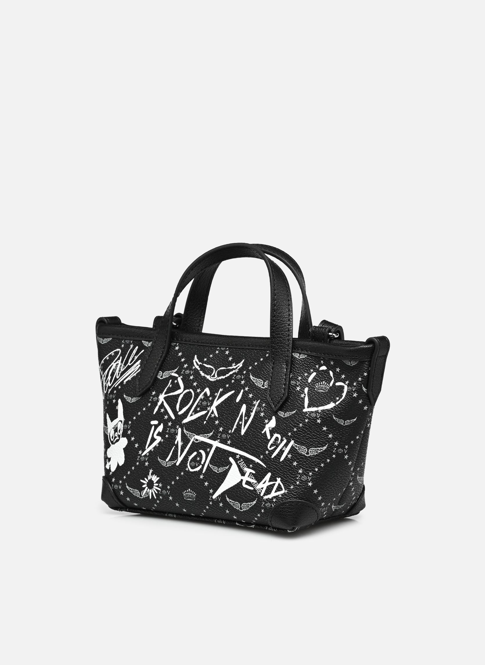 Handtassen Z Shopper Nano Arty Tag dames zwart Zadig & Voltaire Handtassen Z Shopper Nano Arty Tag dames zwart BLACK