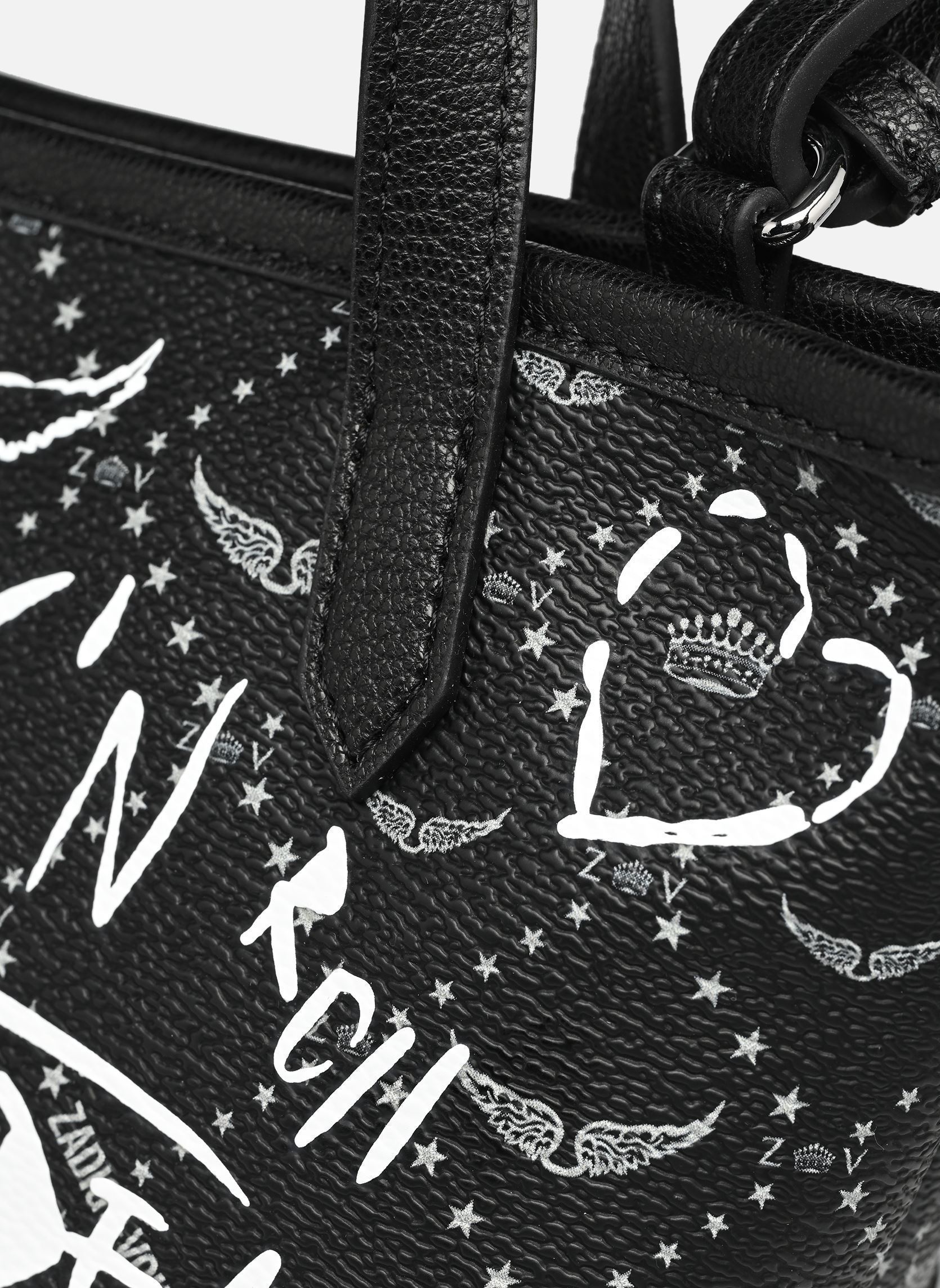 Handtassen Z Shopper Nano Arty Tag dames zwart Zadig & Voltaire Handtassen Z Shopper Nano Arty Tag dames zwart BLACK