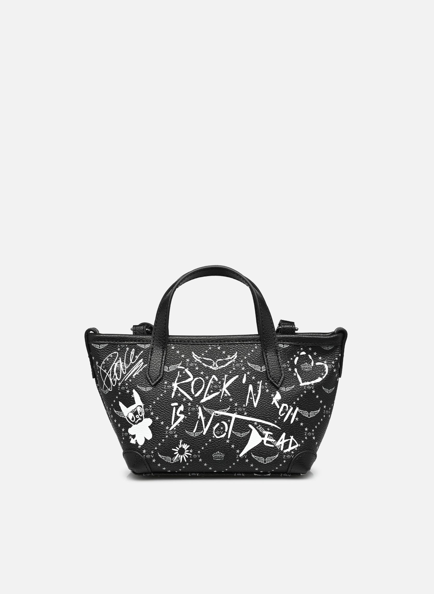 Handtassen Z Shopper Nano Arty Tag dames zwart Zadig & Voltaire Handtassen Z Shopper Nano Arty Tag dames zwart BLACK
