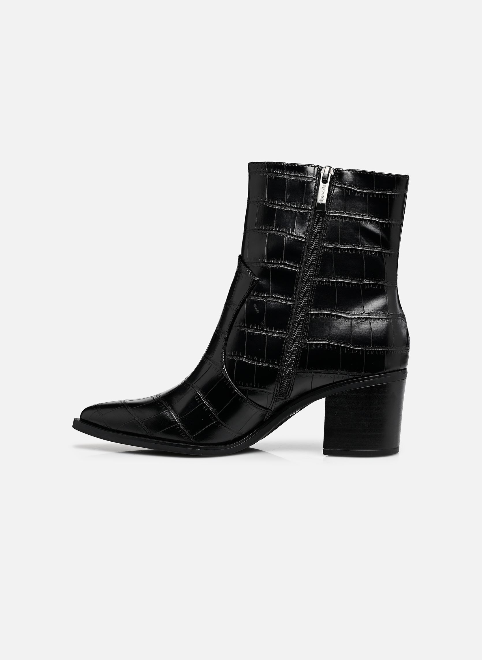 Enkellaarzen en boots 25016-47 dames zwart Tamaris Enkellaarzen en boots 25016-47 dames zwart BLACK CROCO