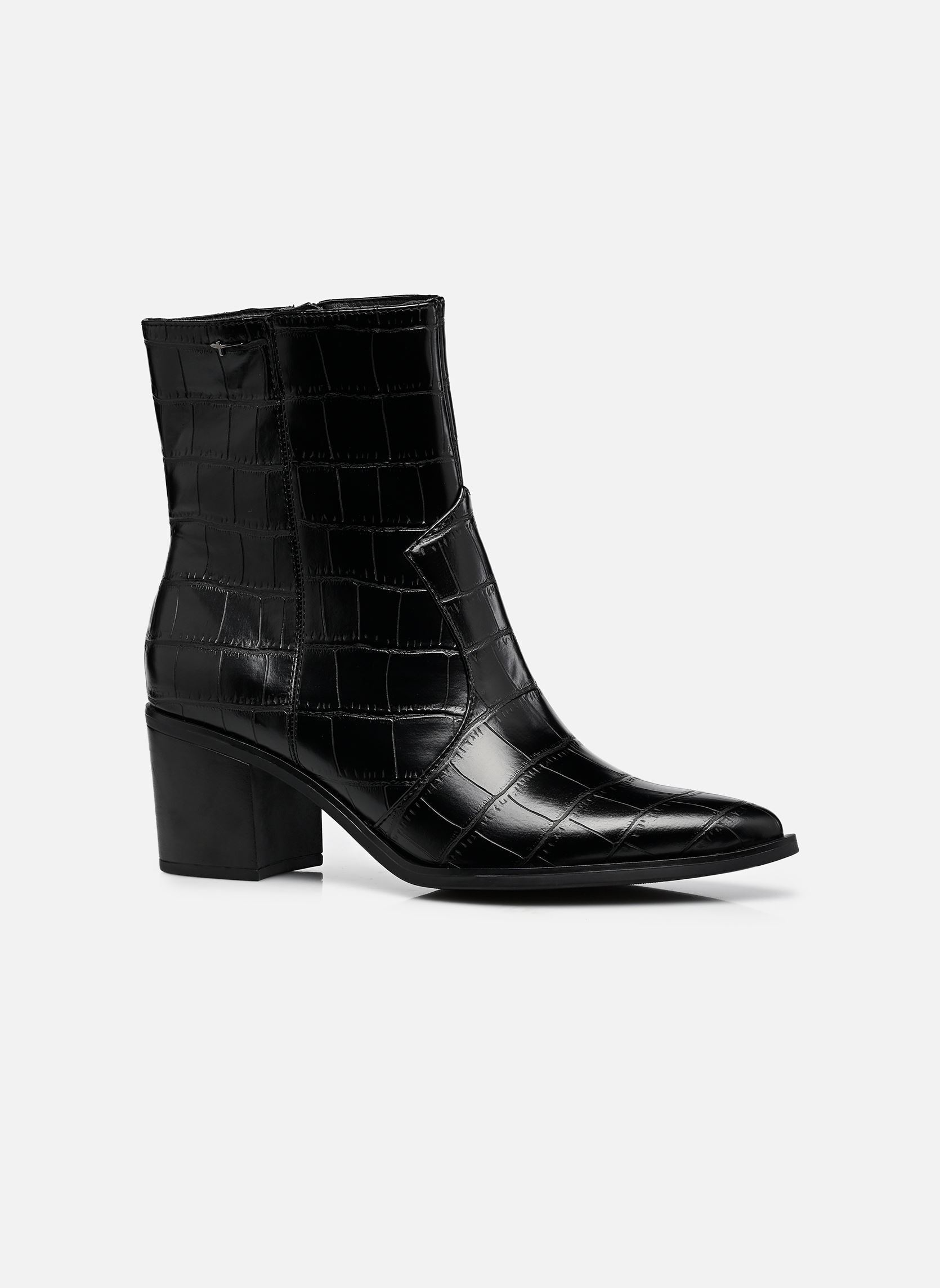 Enkellaarzen en boots 25016-47 dames zwart Tamaris Enkellaarzen en boots 25016-47 dames zwart BLACK CROCO