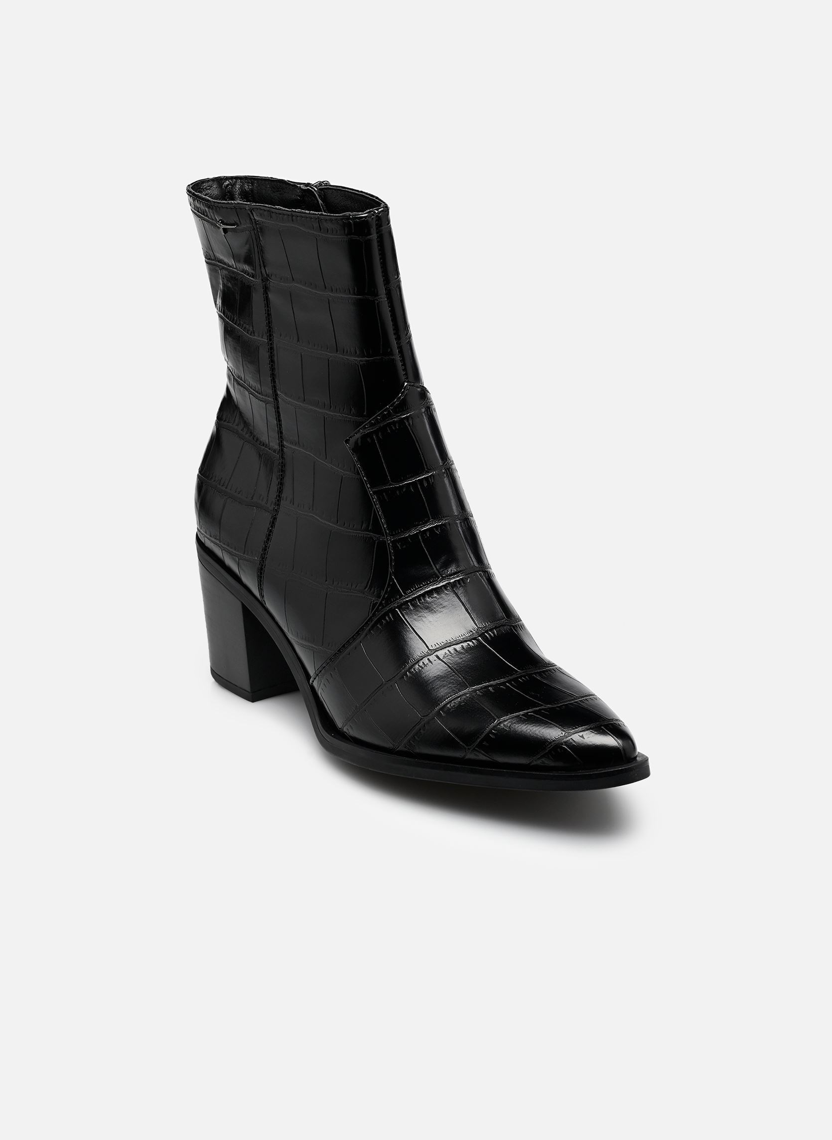 Enkellaarzen en boots 25016-47 dames zwart Tamaris Enkellaarzen en boots 25016-47 dames zwart BLACK CROCO