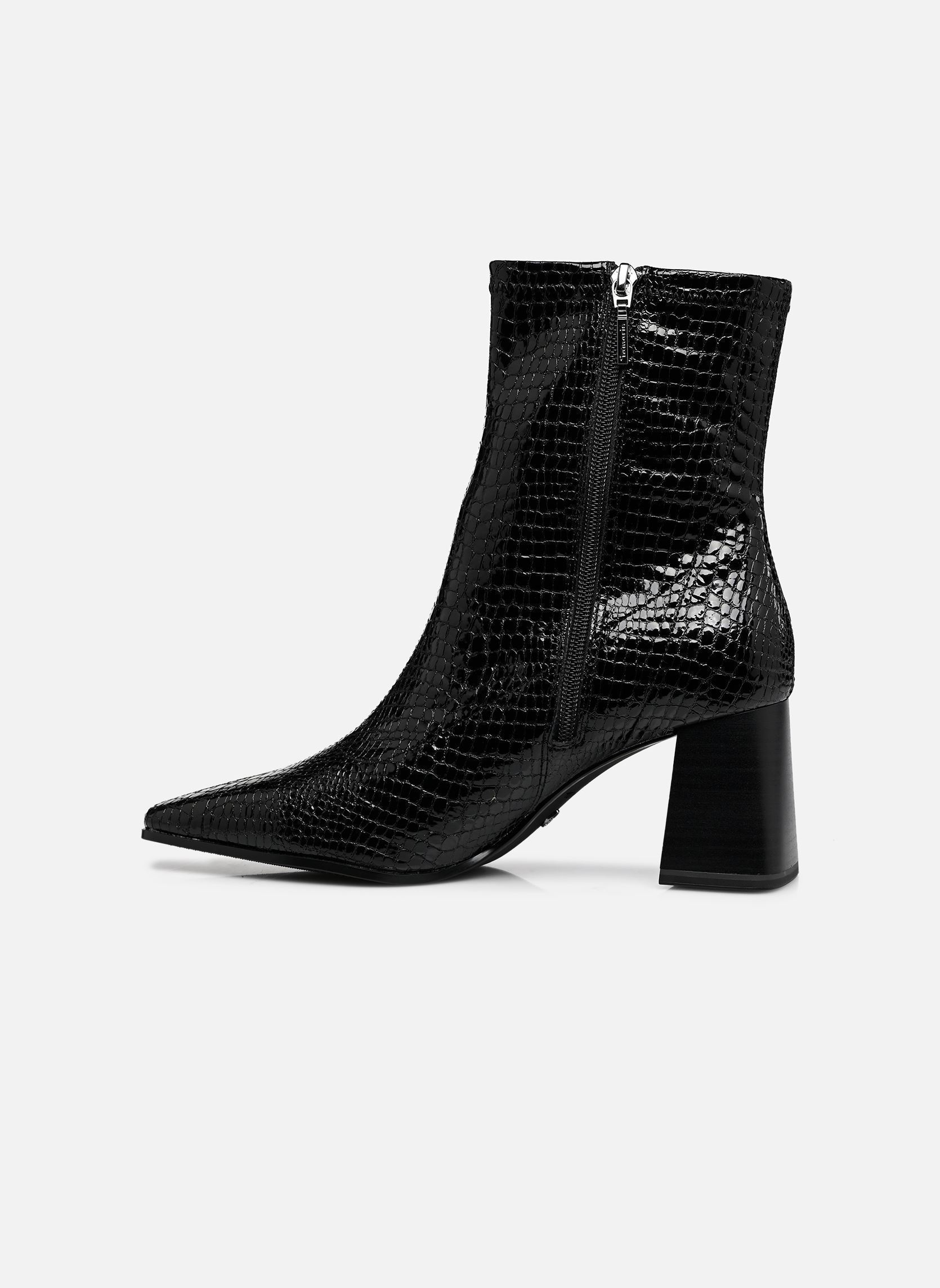 Enkellaarzen en boots 25317-47 dames zwart Tamaris Enkellaarzen en boots 25317-47 dames zwart BLACK CROCO