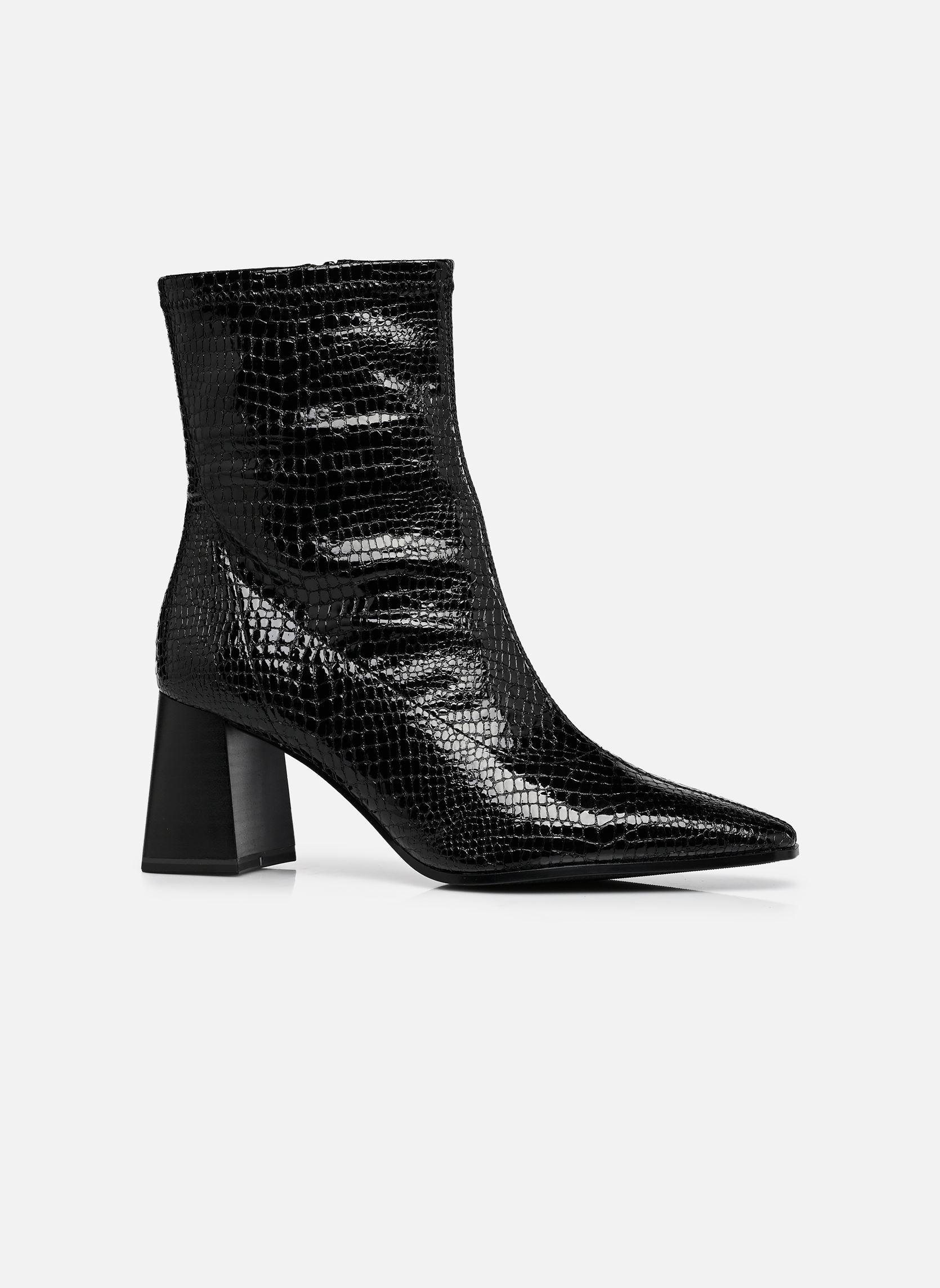 Enkellaarzen en boots 25317-47 dames zwart Tamaris Enkellaarzen en boots 25317-47 dames zwart BLACK CROCO