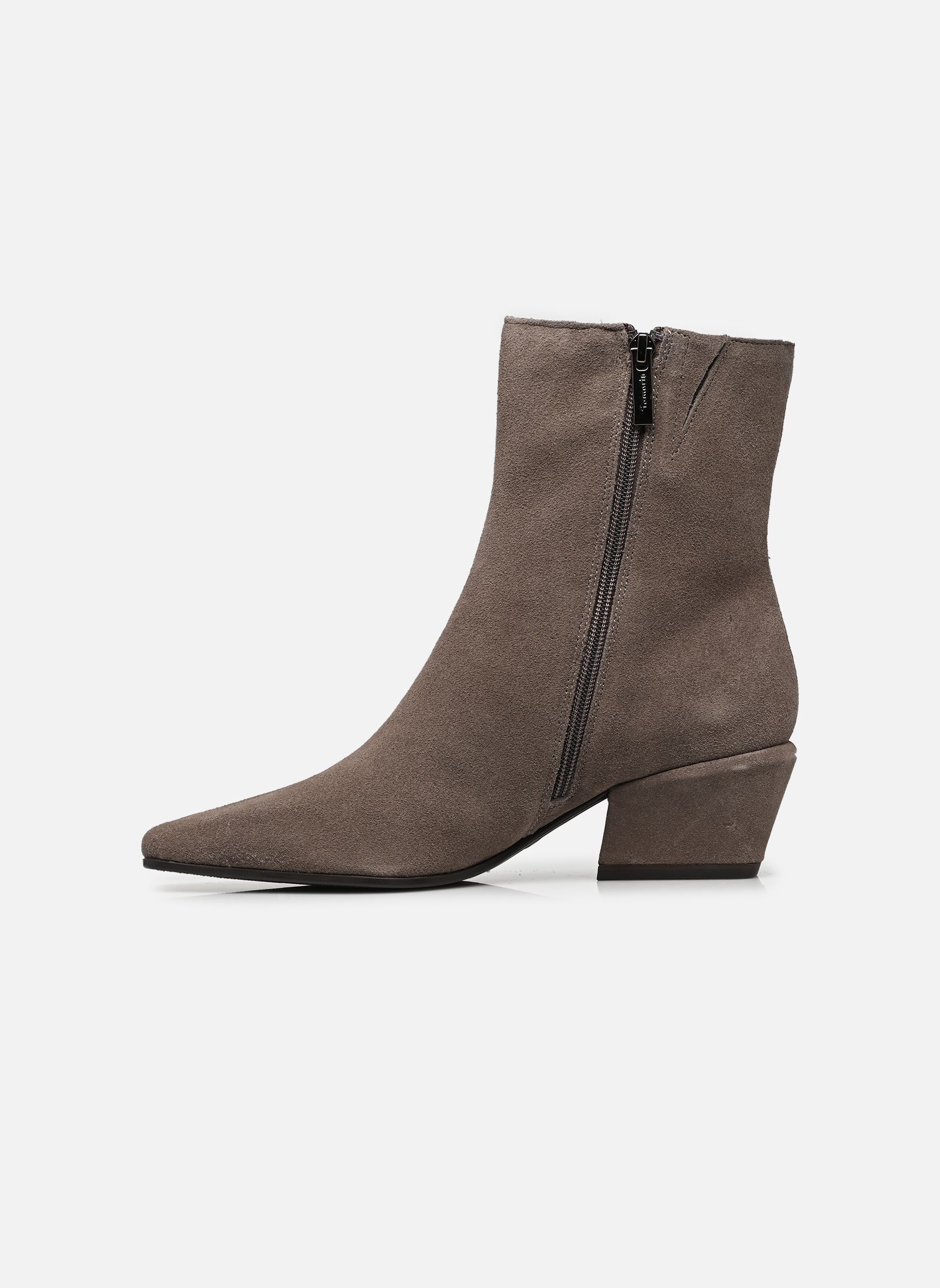 Enkellaarzen en boots 25356-47 dames beige Tamaris Enkellaarzen en boots 25356-47 dames beige TAUPE