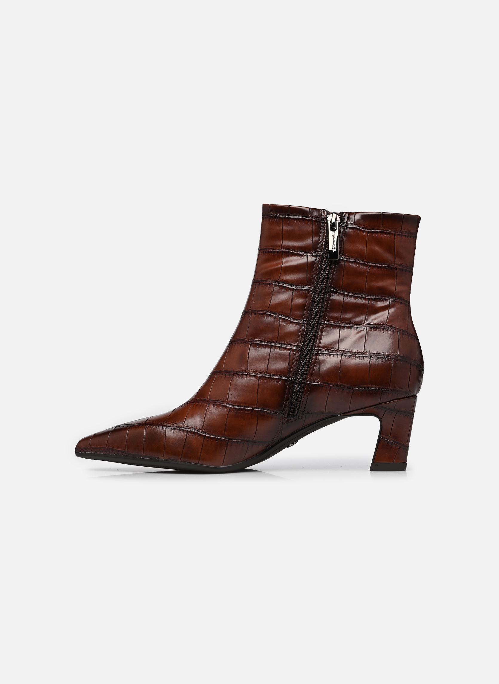 Enkellaarzen en boots 25384-47 dames bruin Tamaris Enkellaarzen en boots 25384-47 dames bruin MUSCAT CROCO
