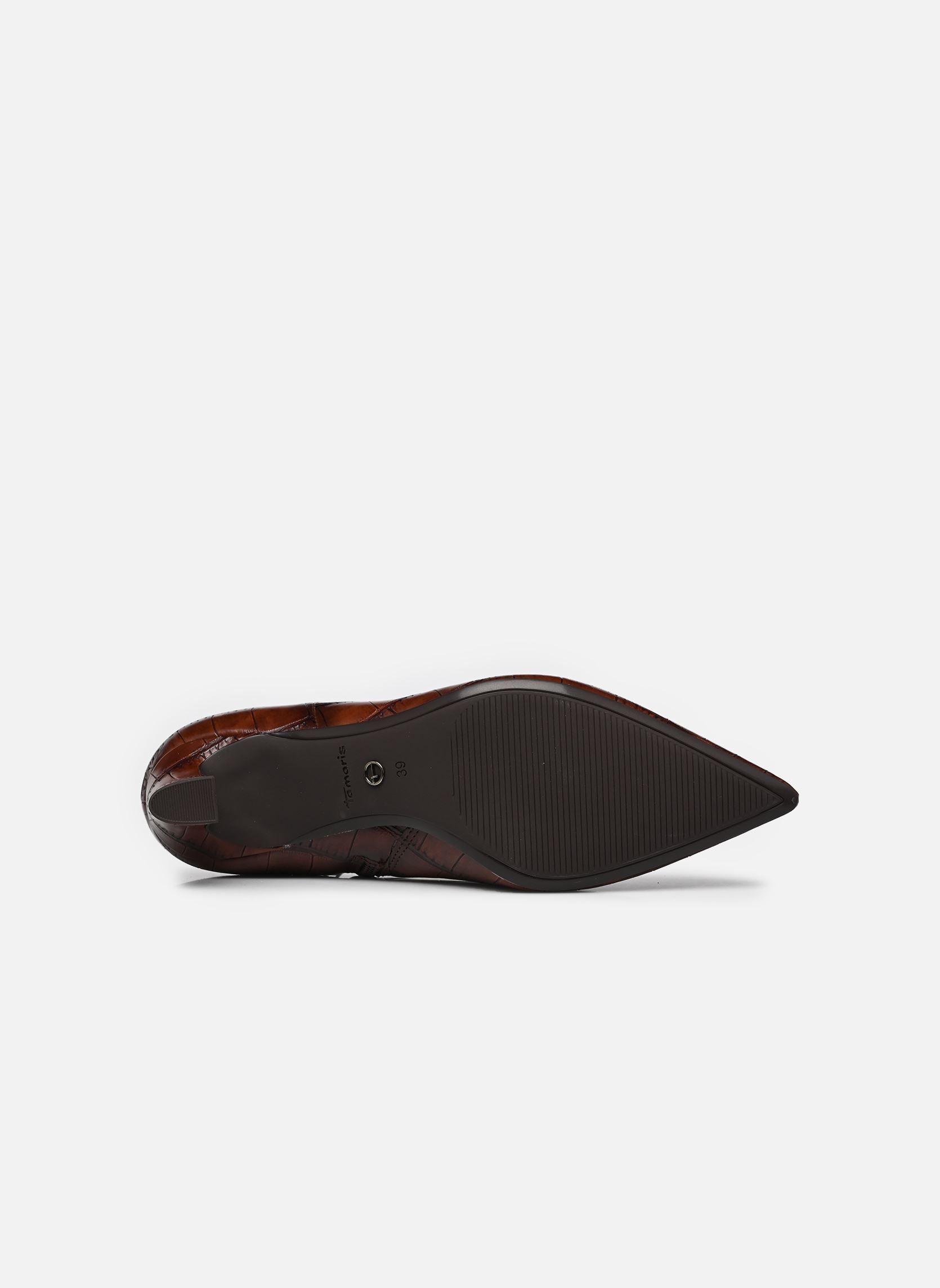 Enkellaarzen en boots 25384-47 dames bruin Tamaris Enkellaarzen en boots 25384-47 dames bruin MUSCAT CROCO