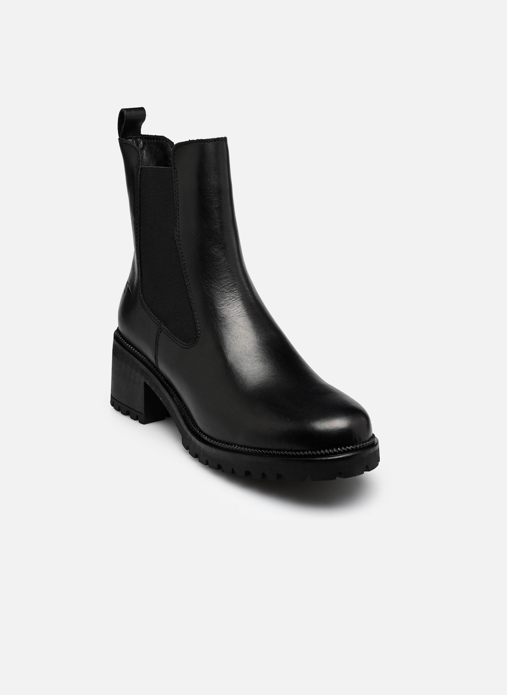 Enkellaarzen en boots 25407-47 dames zwart Tamaris Enkellaarzen en boots 25407-47 dames zwart BLACK LEATHER