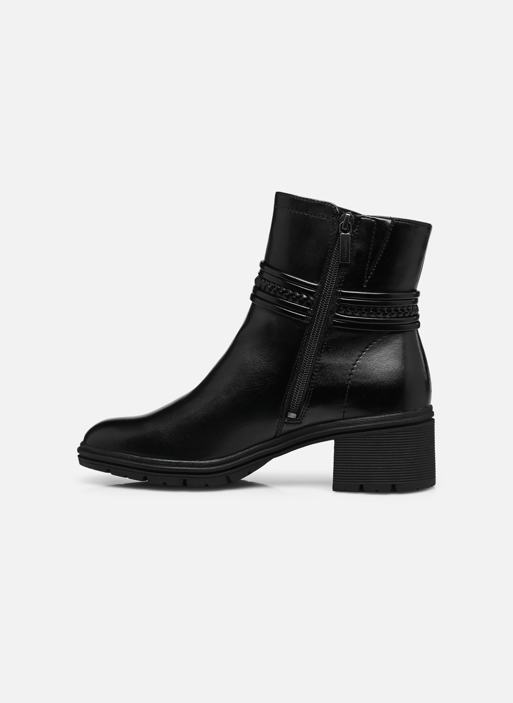 Enkellaarzen en boots 25492-47 dames zwart Tamaris Enkellaarzen en boots 25492-47 dames zwart BLACK