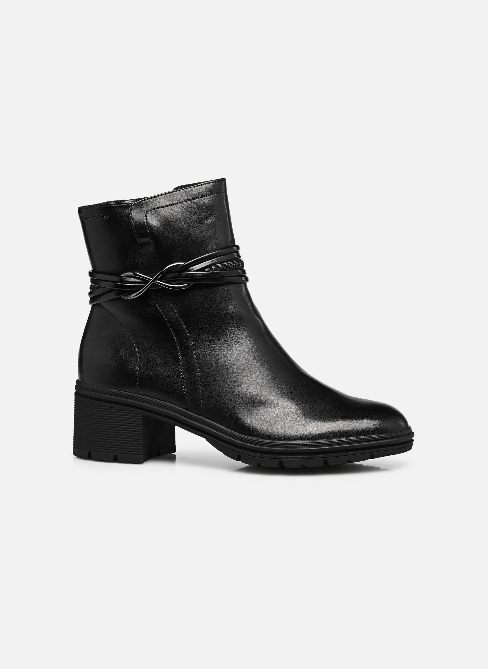 Enkellaarzen en boots 25492-47 dames zwart Tamaris Enkellaarzen en boots 25492-47 dames zwart BLACK