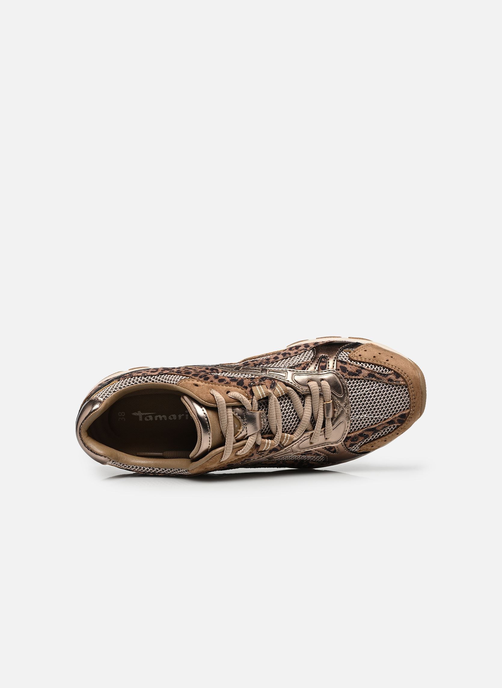 Baskets 23645-47 femme marron Tamaris Baskets 23645-47 femme marron LEOPARD COMB