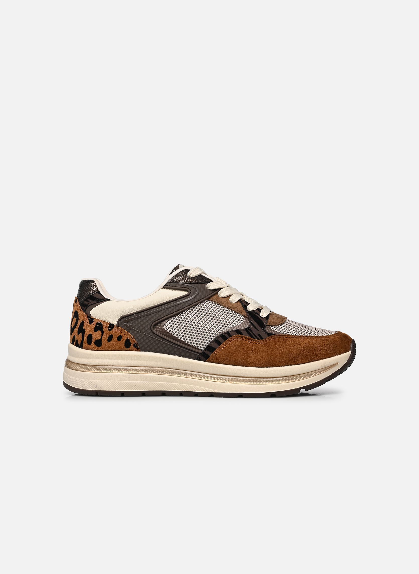 Baskets 23735-47 femme marron Tamaris Baskets 23735-47 femme marron LEOPARD COMB