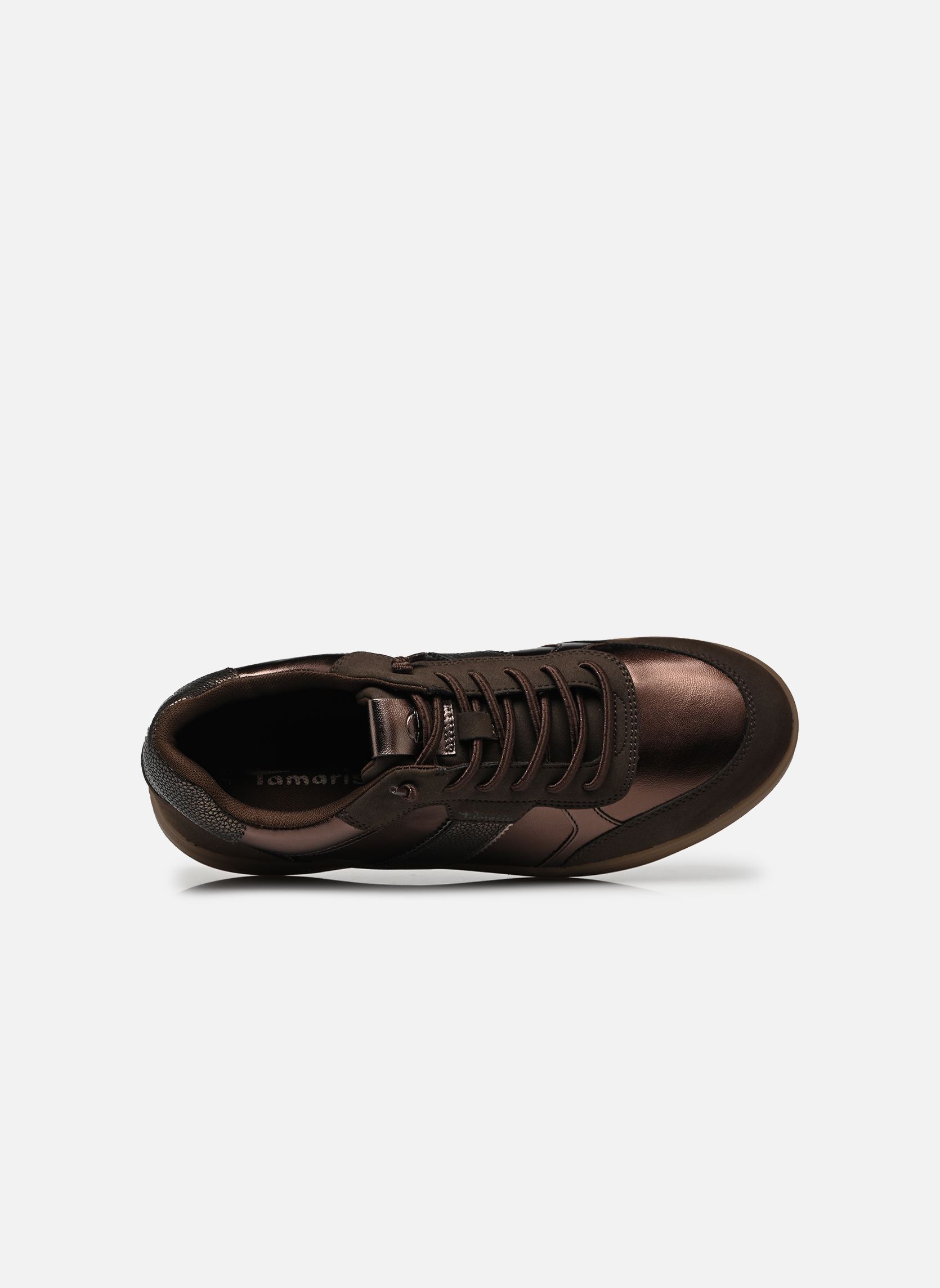 Baskets basses 23747-47 femme or et bronze Tamaris Baskets basses 23747-47 femme or et bronze MOCCA METALL.
