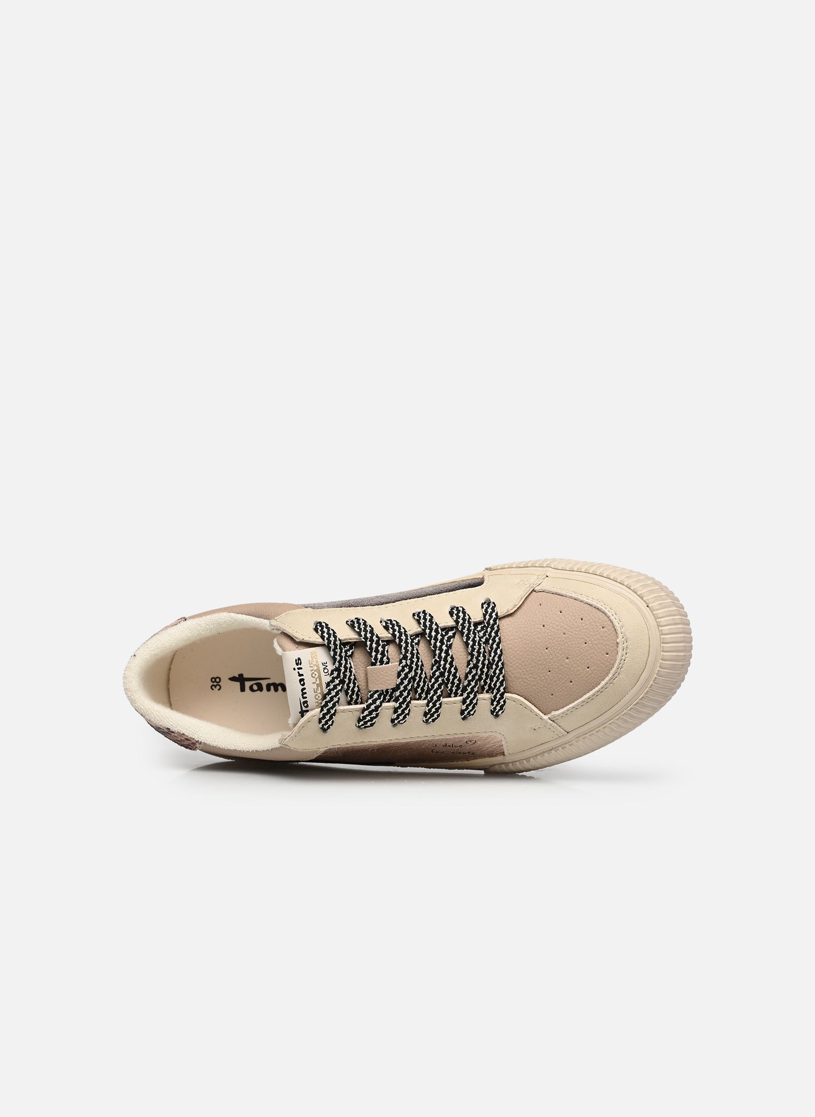 Baskets basses 23789-46 femme beige Tamaris Baskets basses 23789-46 femme beige TAUPE