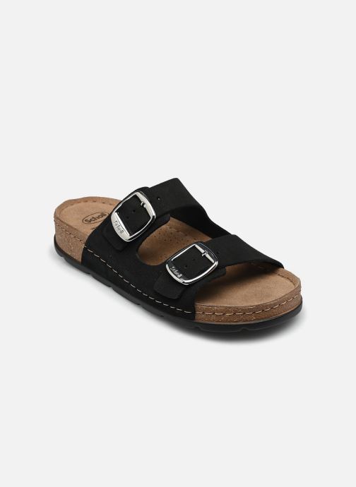 Scholl Mules Bora 2 Buckles Collection femme noir