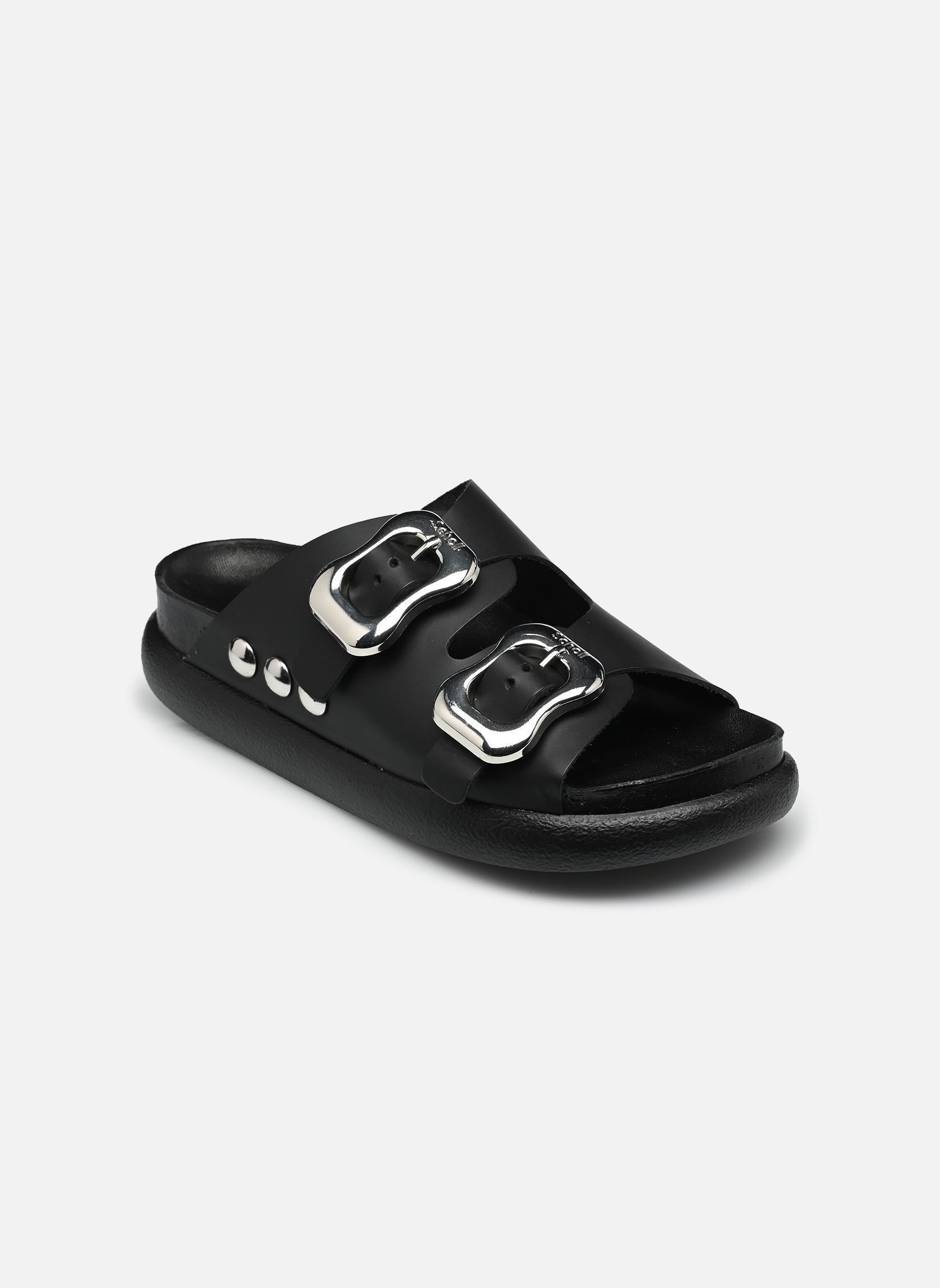 Mules Flora 2 Straps Chunky Collection femme noir Scholl Mules Flora 2 Straps Chunky Collection femme noir BLACK