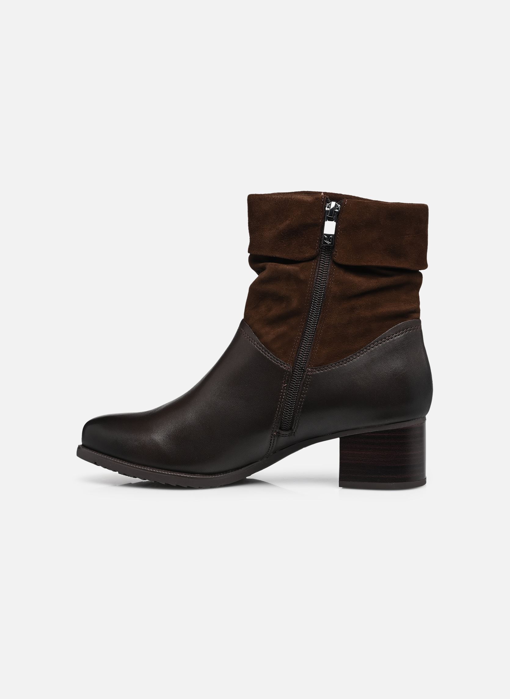 Enkellaarzen en boots 25309-47 dames bruin Caprice Enkellaarzen en boots 25309-47 dames bruin DK BROWN COMB
