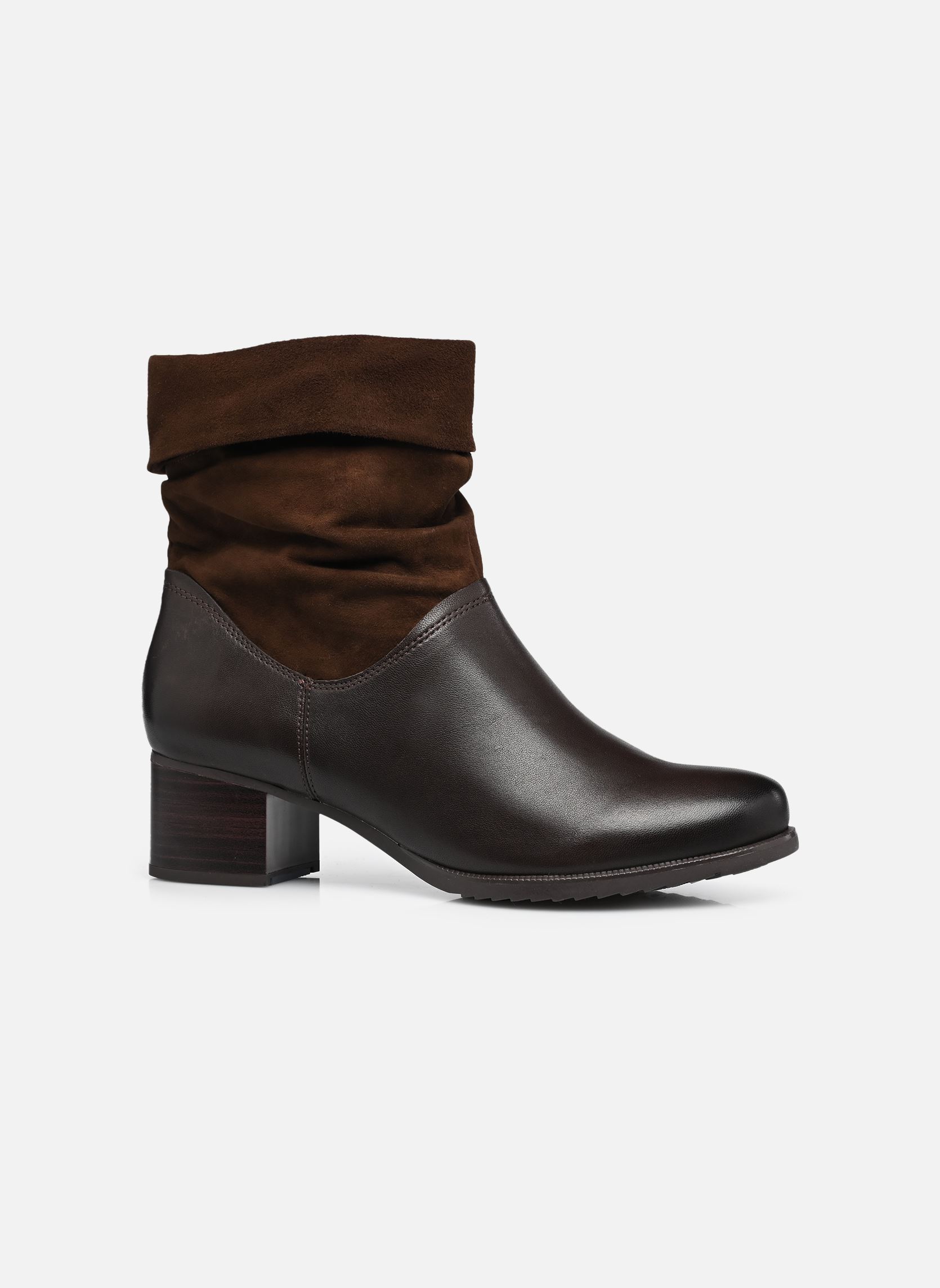 Enkellaarzen en boots 25309-47 dames bruin Caprice Enkellaarzen en boots 25309-47 dames bruin DK BROWN COMB