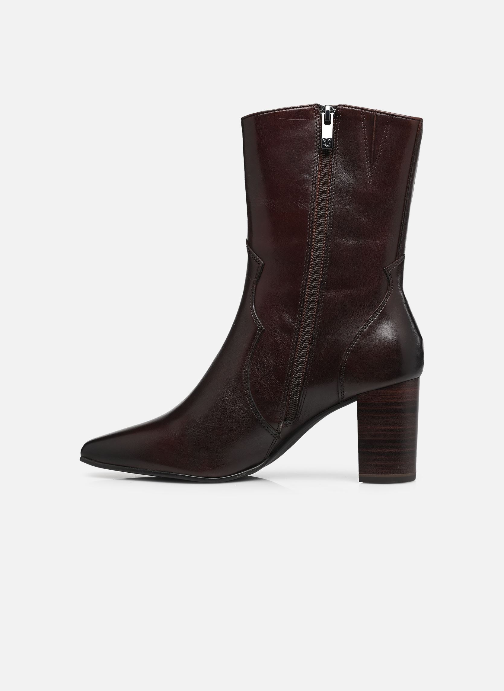 Enkellaarzen en boots 25315-47 dames bruin Caprice Enkellaarzen en boots 25315-47 dames bruin DK BROWN NAPPA