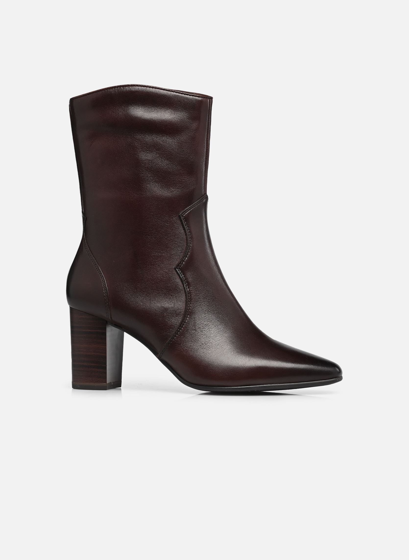 Enkellaarzen en boots 25315-47 dames bruin Caprice Enkellaarzen en boots 25315-47 dames bruin DK BROWN NAPPA