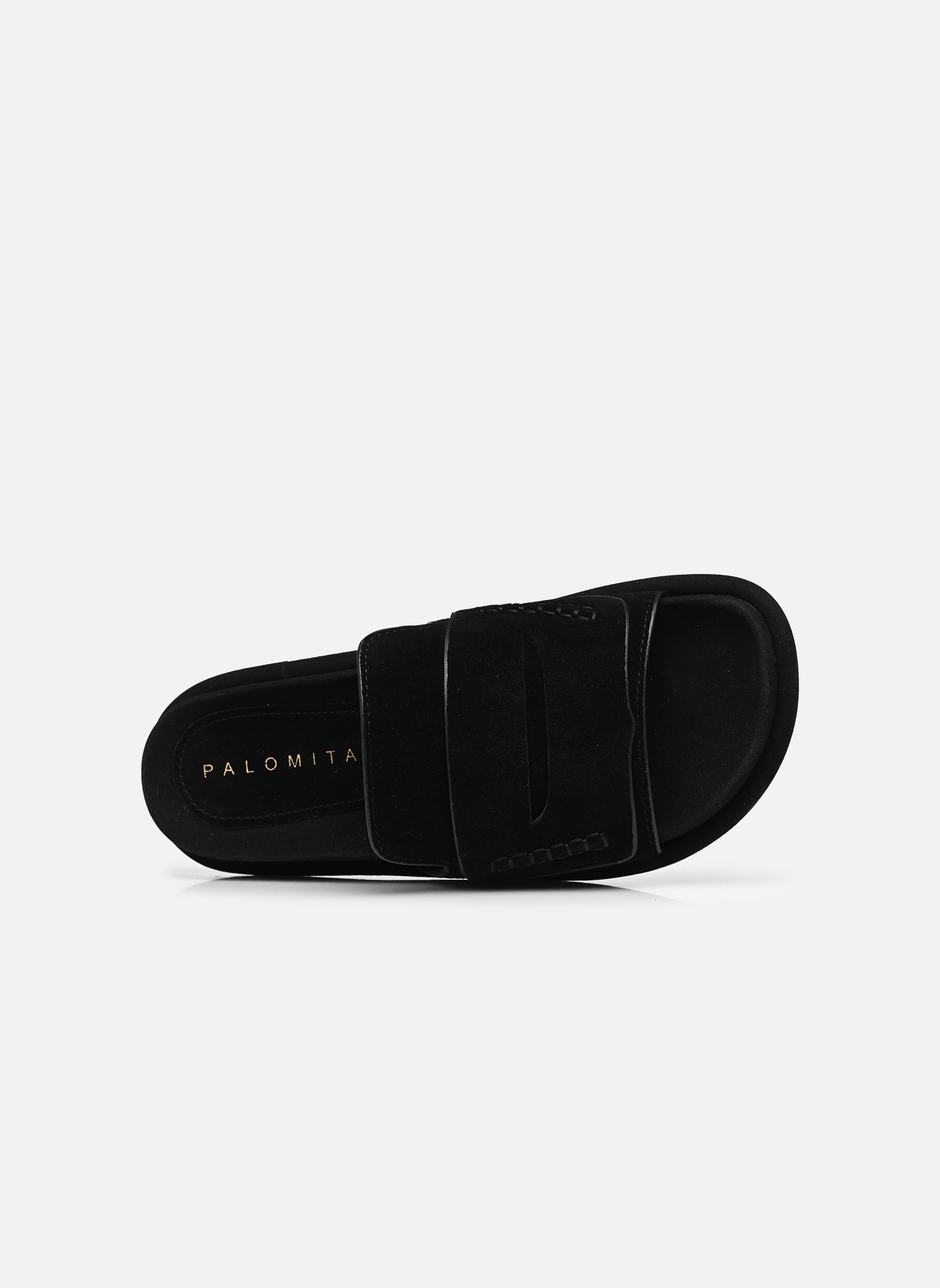 Mules planas CALIOPE mujer negro Palomitas by Paloma Barcelo Mules planas CALIOPE mujer negro BLACK
