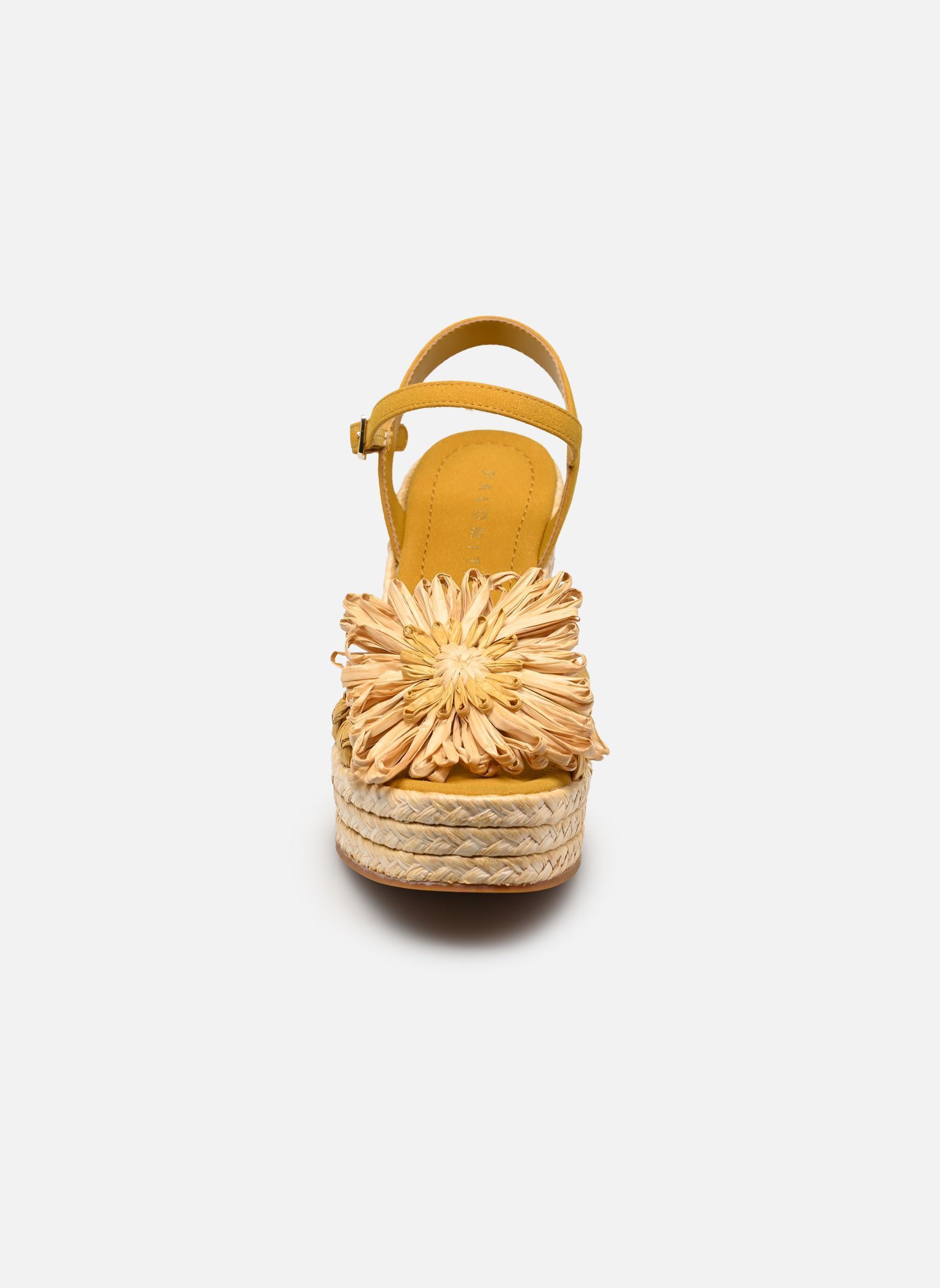 Espadrilles compensées et plateformes FANNIE femme jaune Palomitas by Paloma Barcelo Espadrilles compensées et plateformes FANNIE femme jaune NATURAL