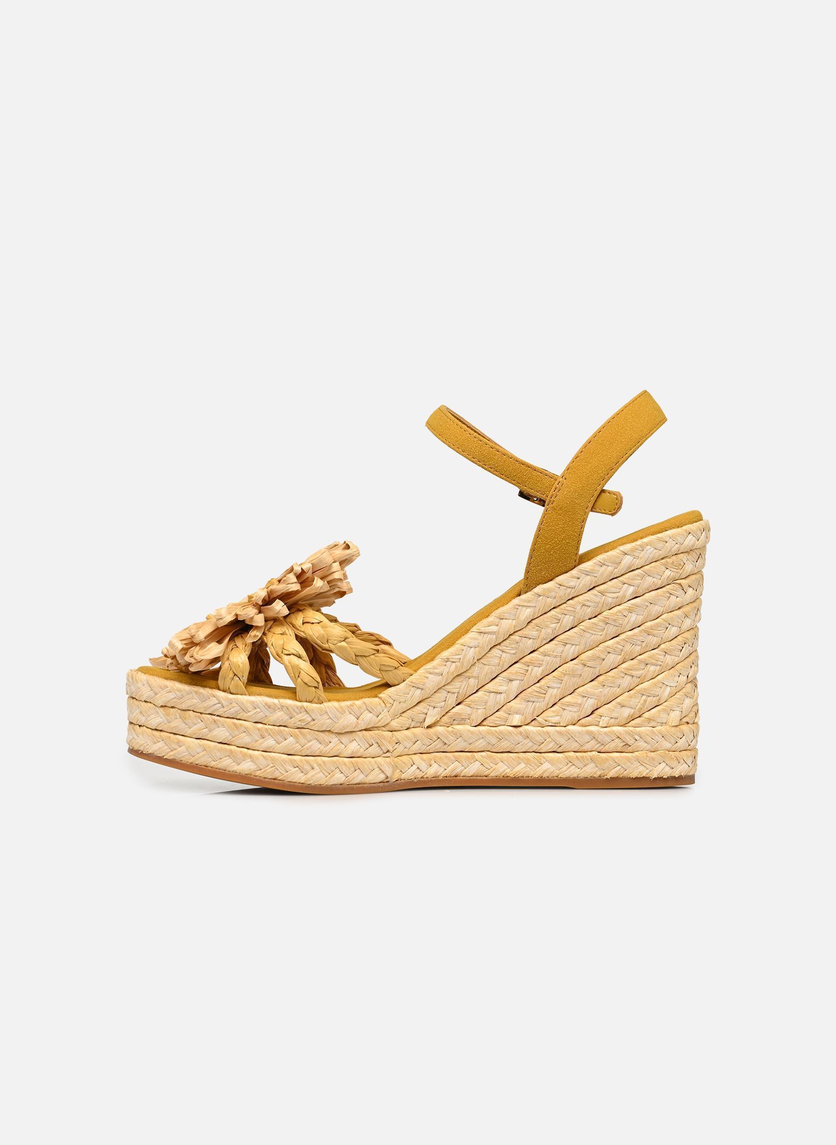 Espadrilles compensées et plateformes FANNIE femme jaune Palomitas by Paloma Barcelo Espadrilles compensées et plateformes FANNIE femme jaune NATURAL