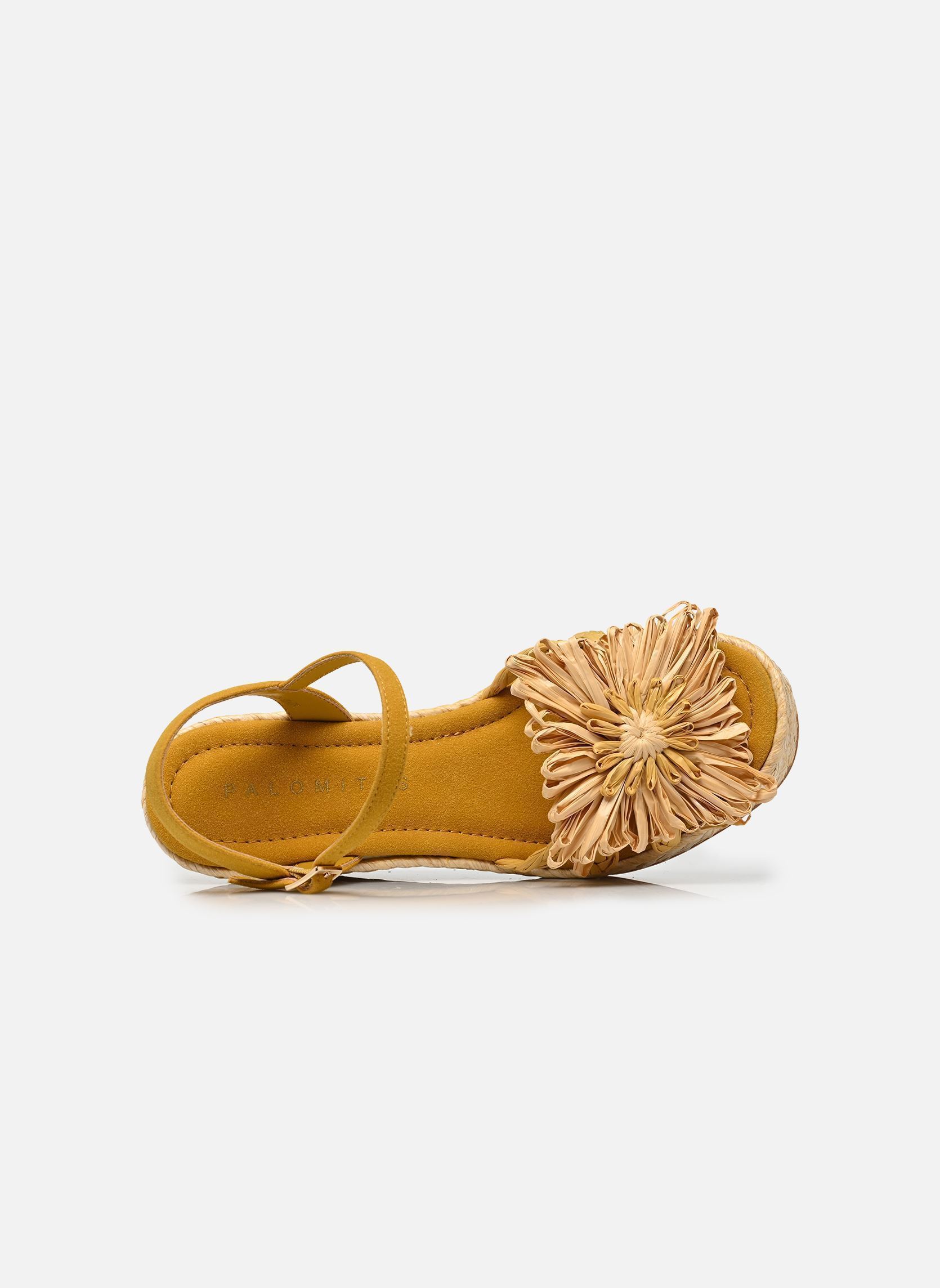 Espadrilles compensées et plateformes FANNIE femme jaune Palomitas by Paloma Barcelo Espadrilles compensées et plateformes FANNIE femme jaune NATURAL