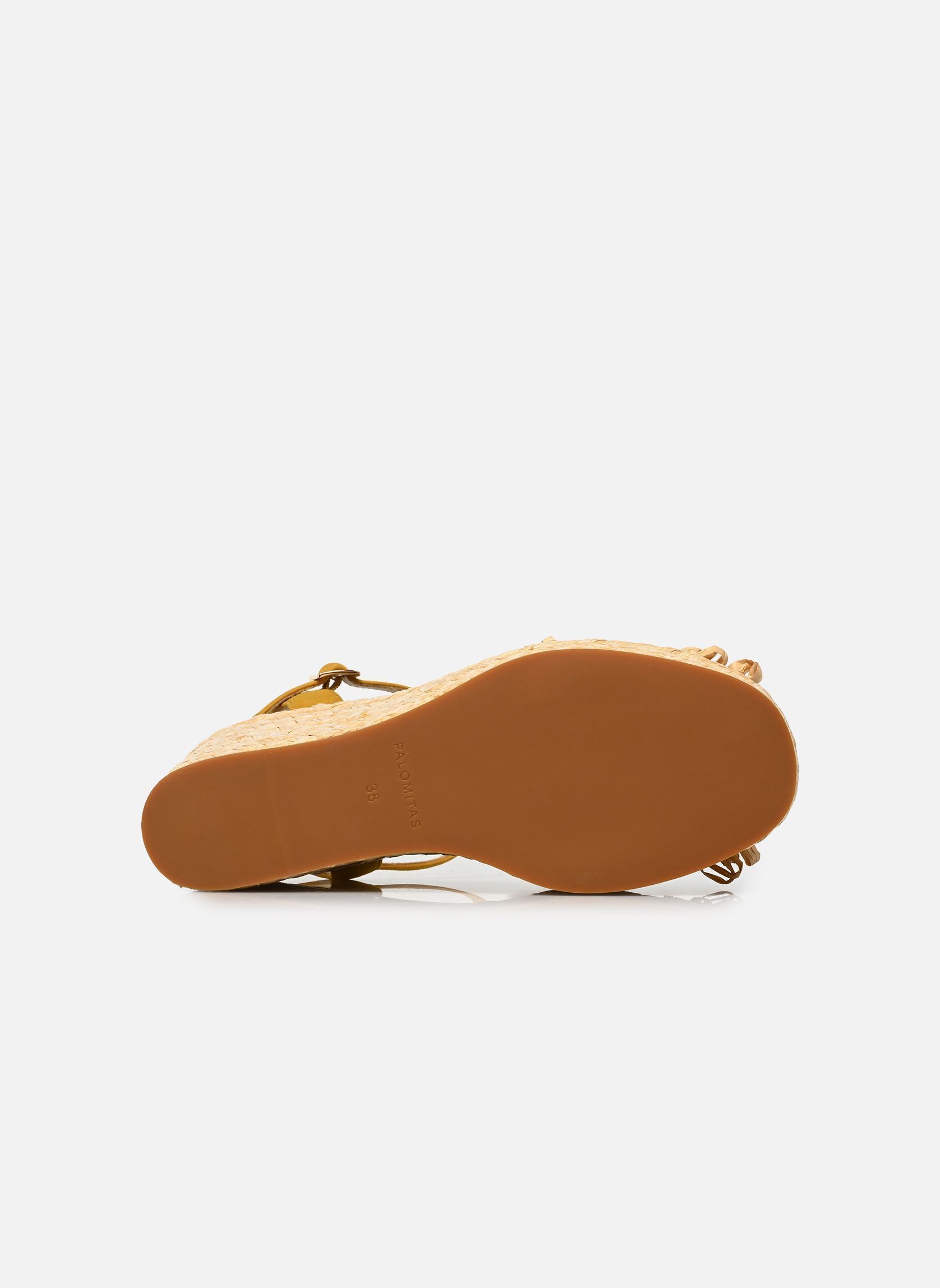 Espadrilles compensées et plateformes FANNIE femme jaune Palomitas by Paloma Barcelo Espadrilles compensées et plateformes FANNIE femme jaune NATURAL