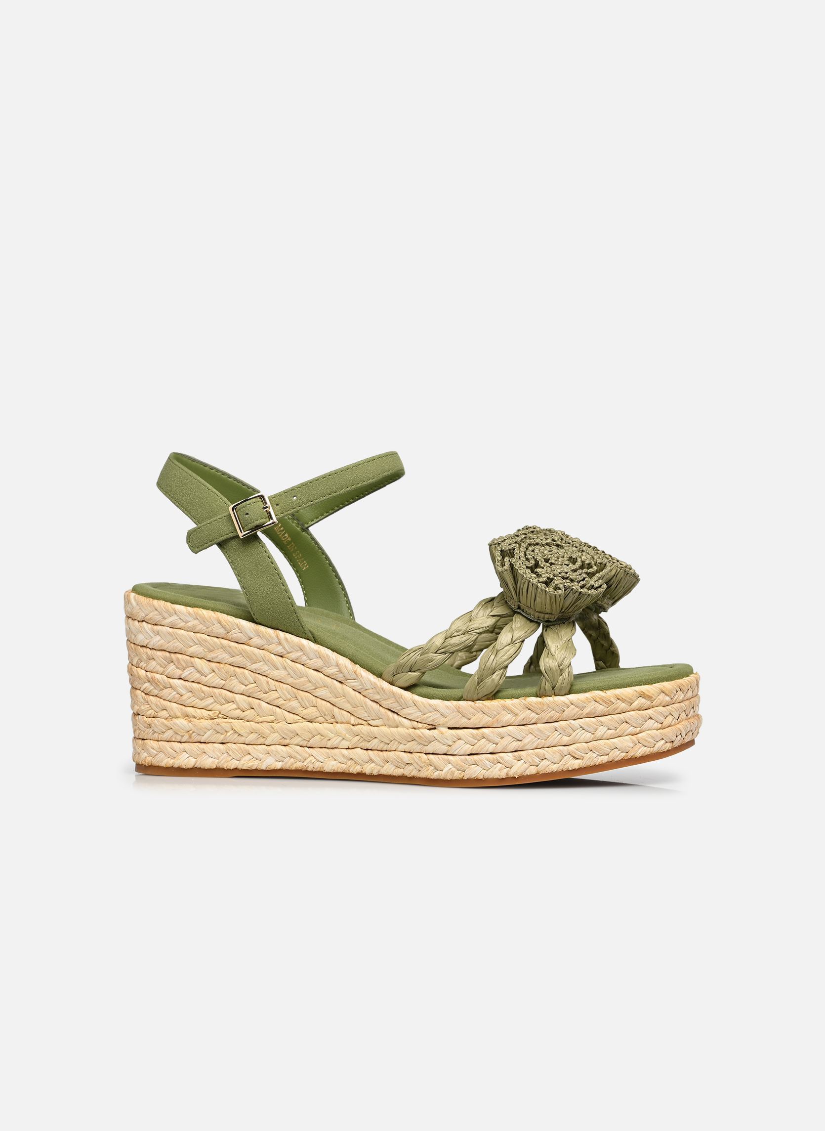 Sandales compensées et plateformes GALENA femme vert Palomitas by Paloma Barcelo Sandales compensées et plateformes GALENA femme vert GRASS