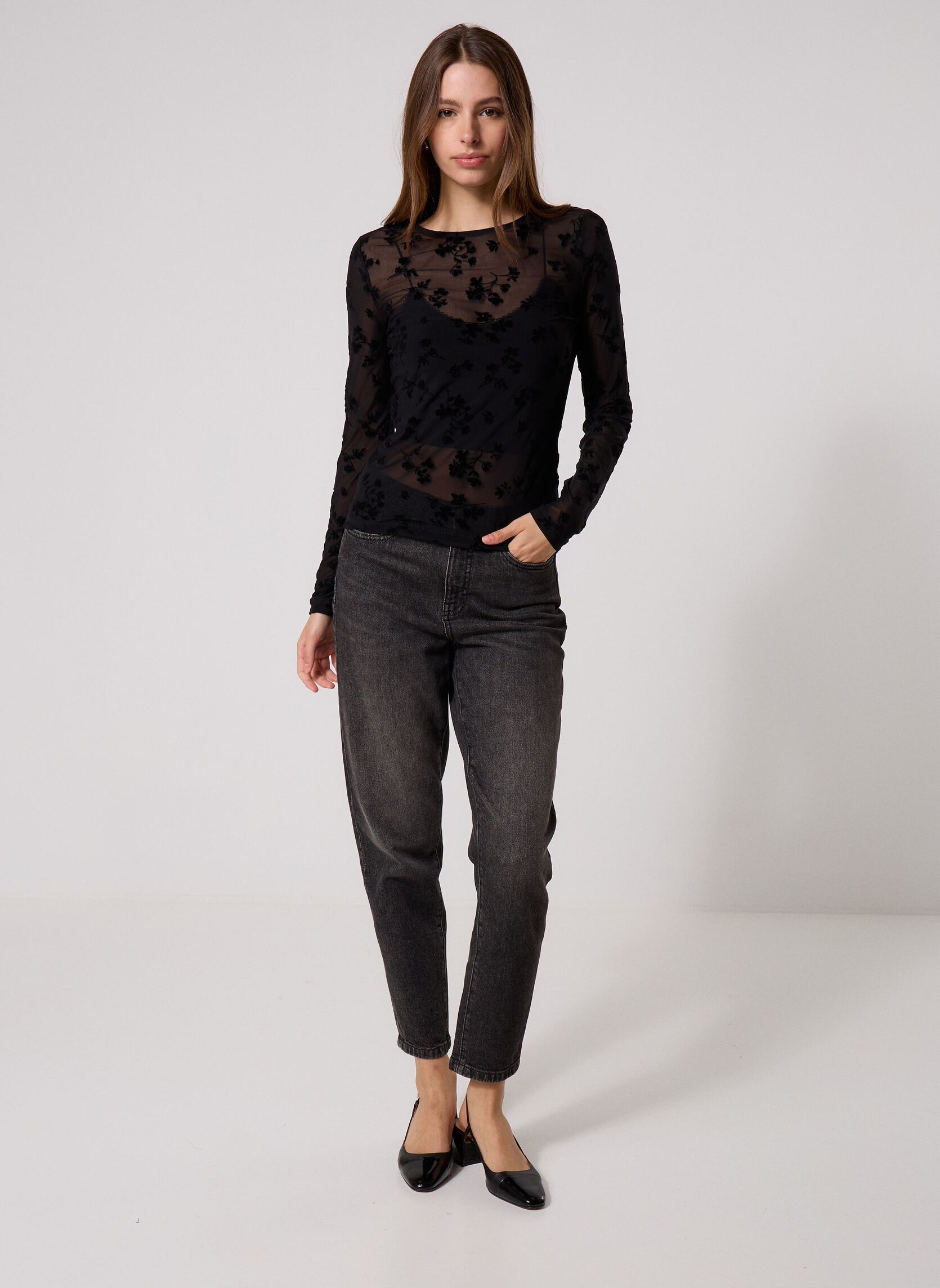 Tee-shirts TOP-RESILLE femme noir Georgia Rose Tee-shirts TOP-RESILLE femme noir LRESILLEFP