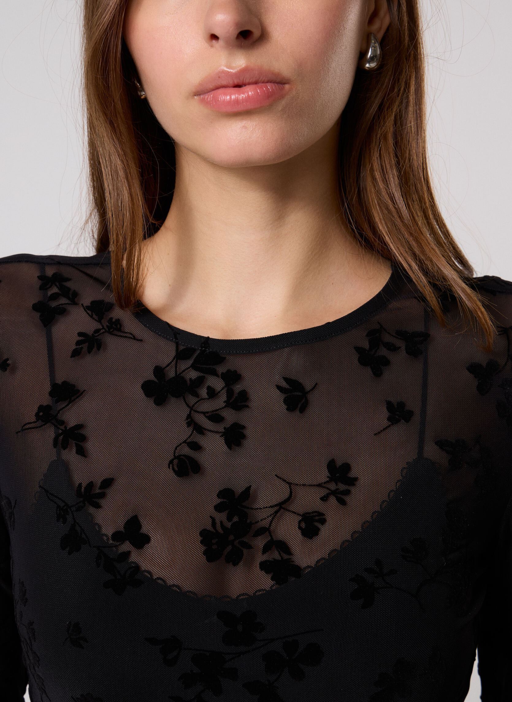 Tee-shirts TOP-RESILLE femme noir Georgia Rose Tee-shirts TOP-RESILLE femme noir LRESILLEFP
